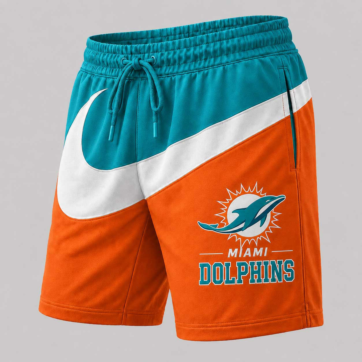 Miami Dolphins | Premium NFL Swoosh Sports Shorts for Loyal Fans TD