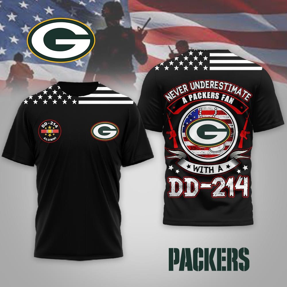 Green Bay Packers | Premium NFL DD-214 Alumni 3D Shirt MM