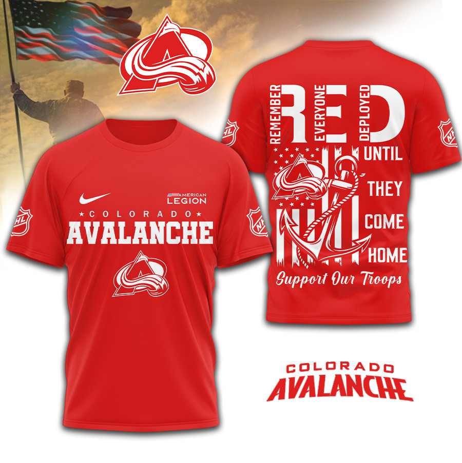 Colorado Avalanche | Premium NHL Red Friday Shirt TD