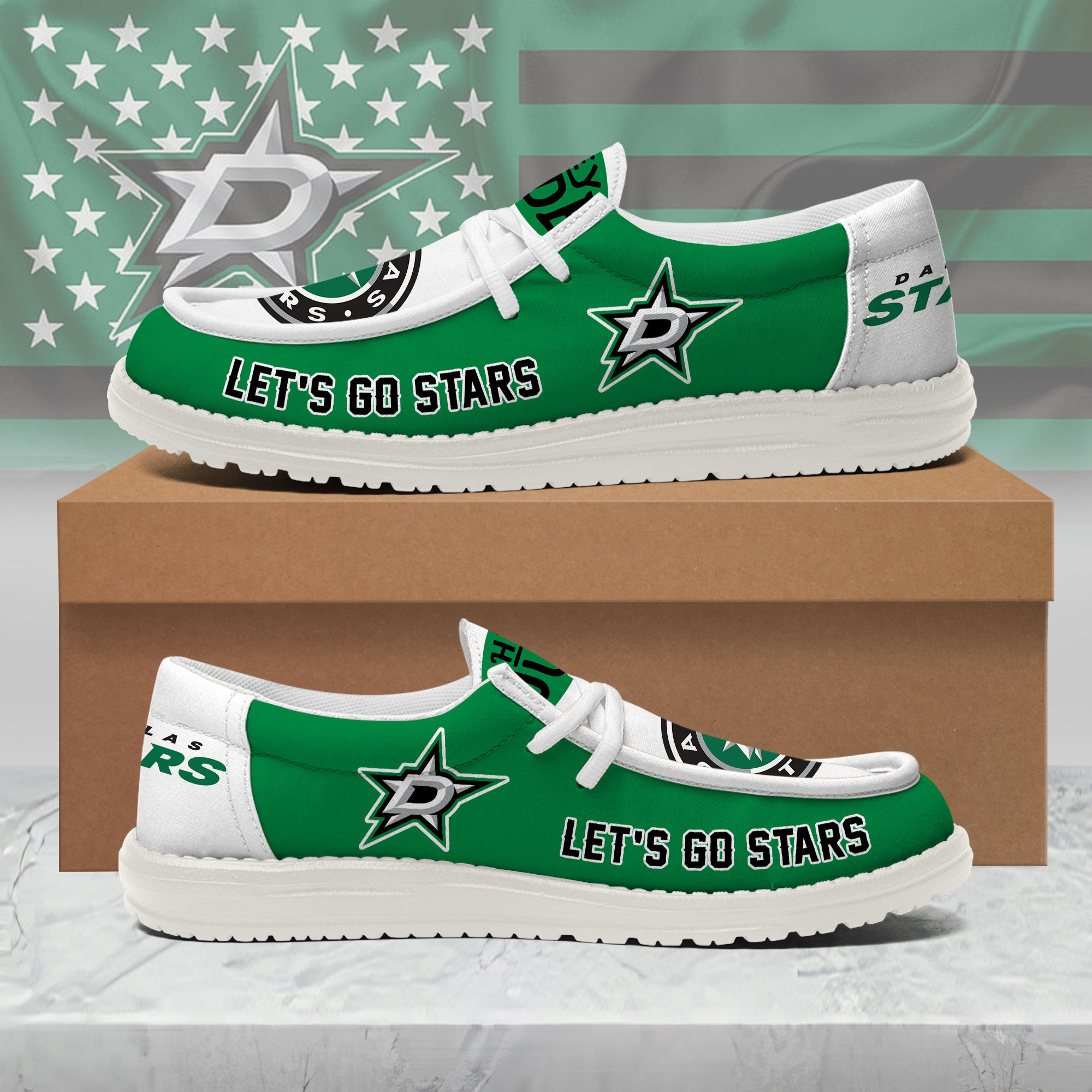 Dallas Stars | Premium NHL Fan Pride Loafer Shoes NY