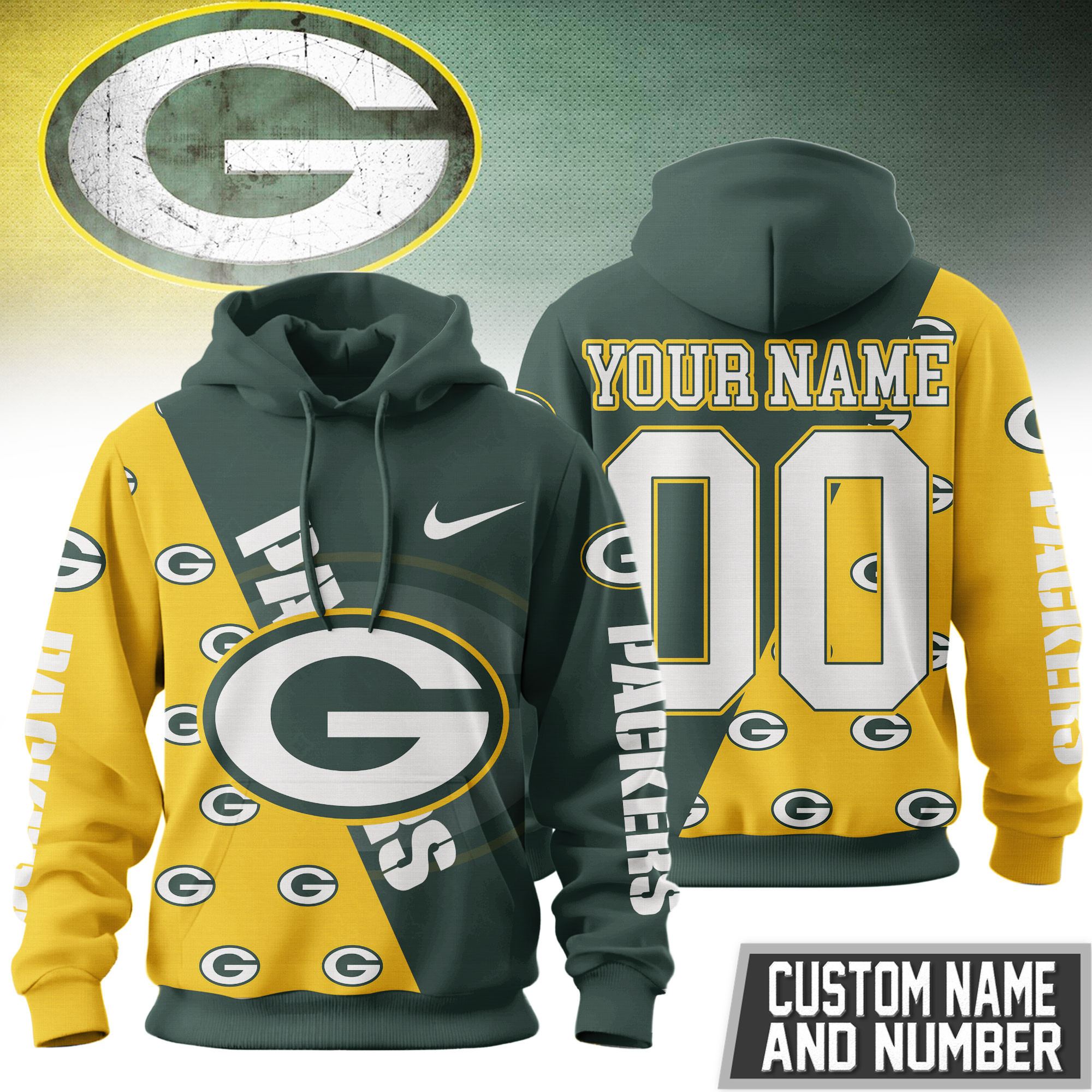 Green Bay Packers | Premium NFL True Fan Spirit Custom Football Hoodie