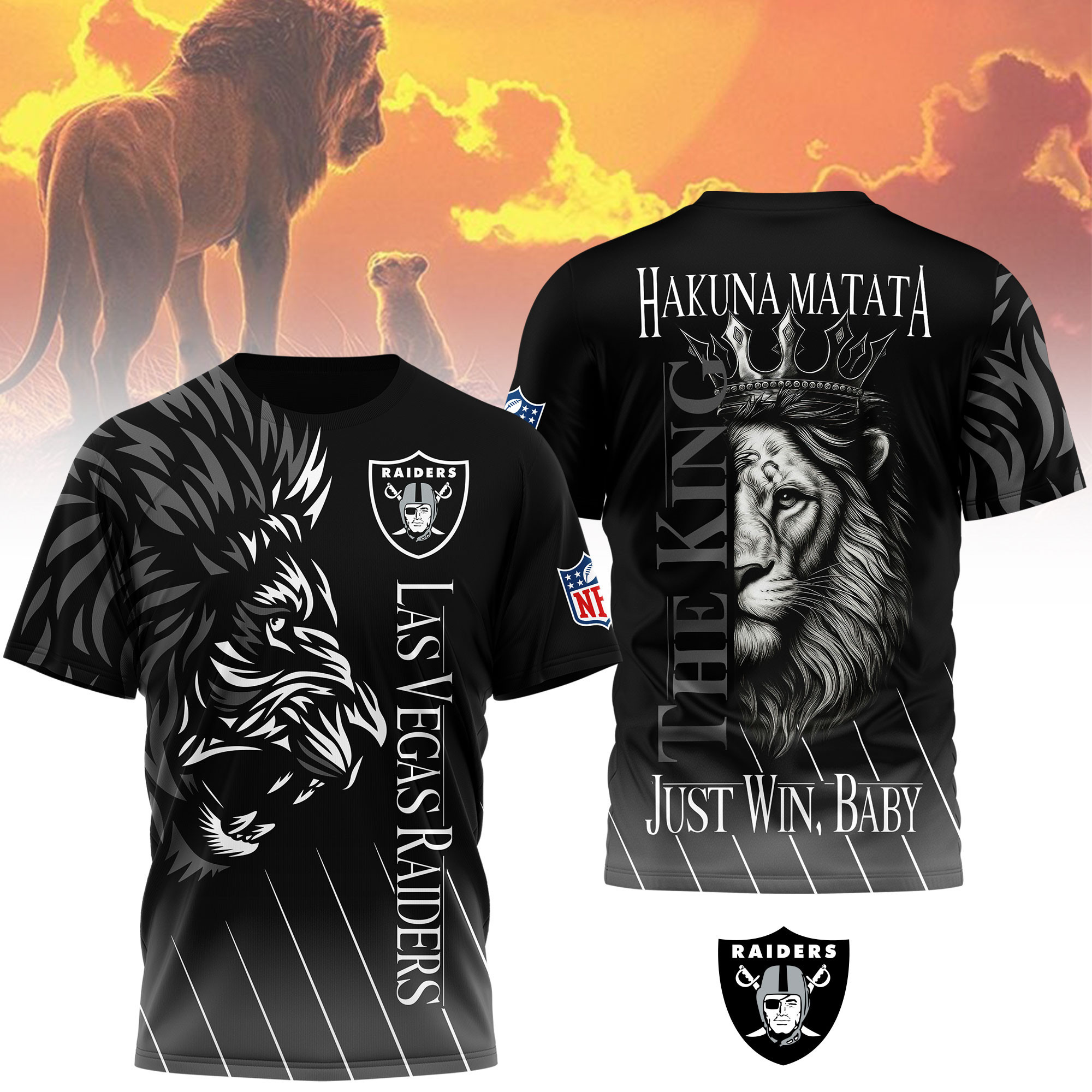 Las Vegas Raiders | Premium NFL The Lion King Fan Shirt NY