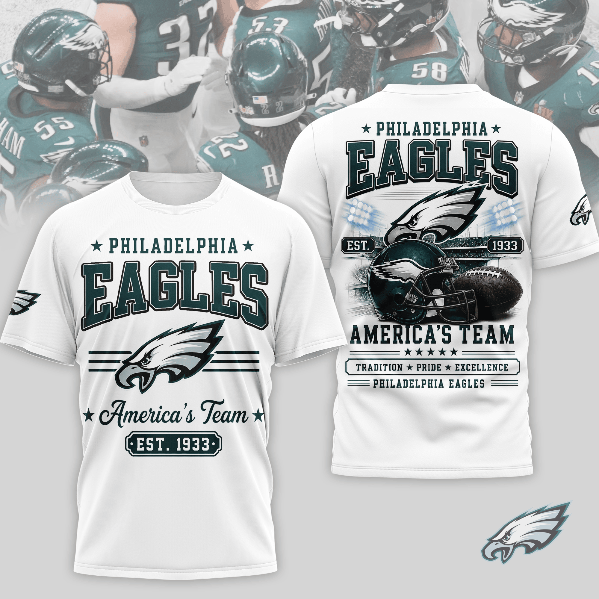 Philadelphia Eagles | Premium NFL Team Tradition Pride 3D Shirt NTH1