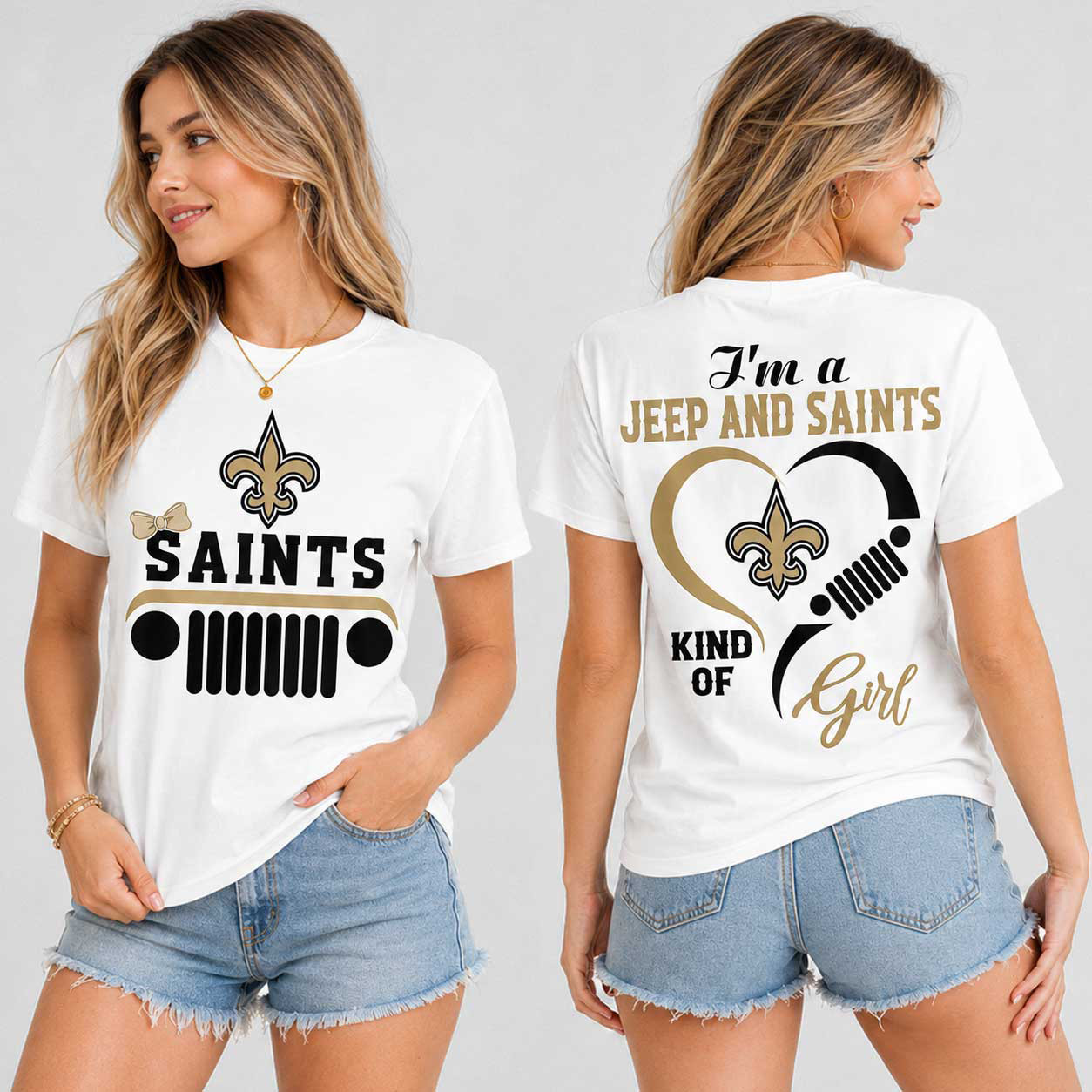 New Orleans Saints | Premium NFL Jeep Fan Passion T-Shirt TD