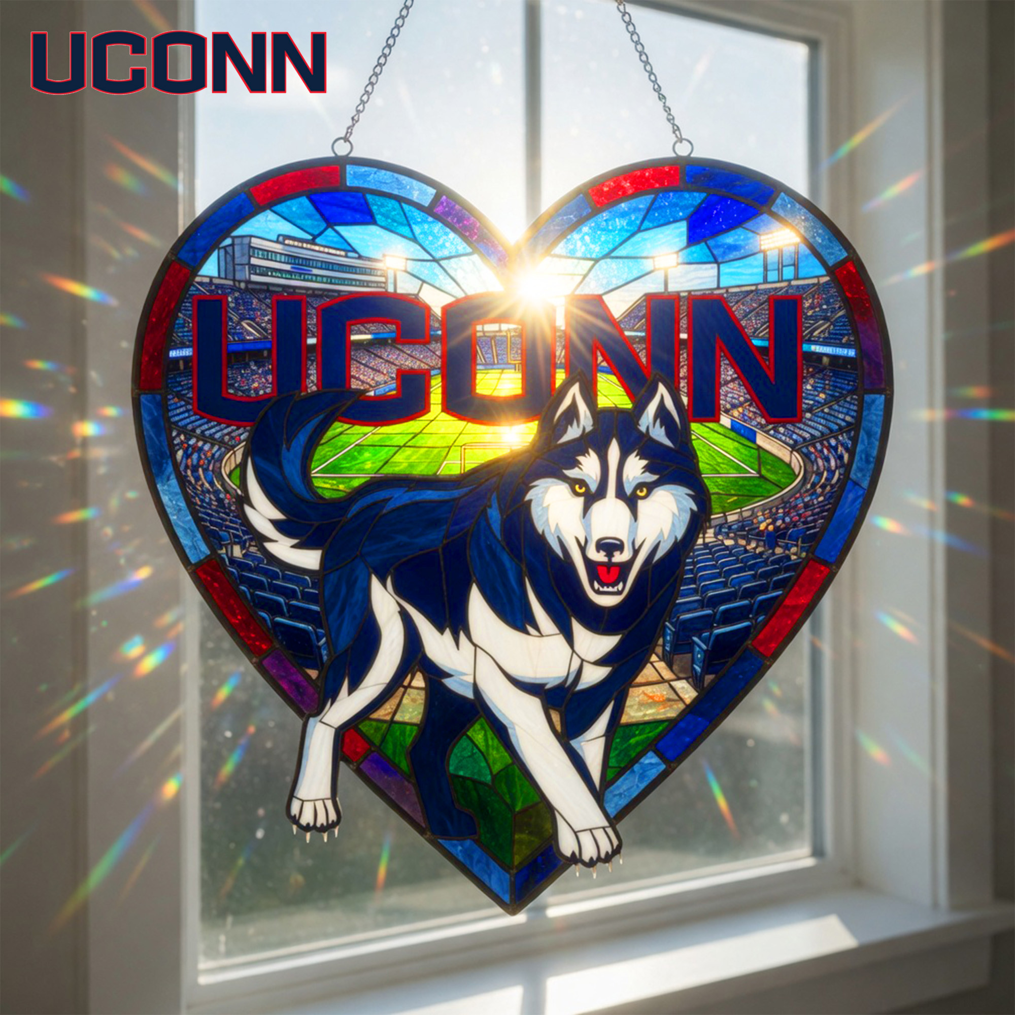 UConn Huskies | Premium NCAA Game Day Suncatcher PBF46G7