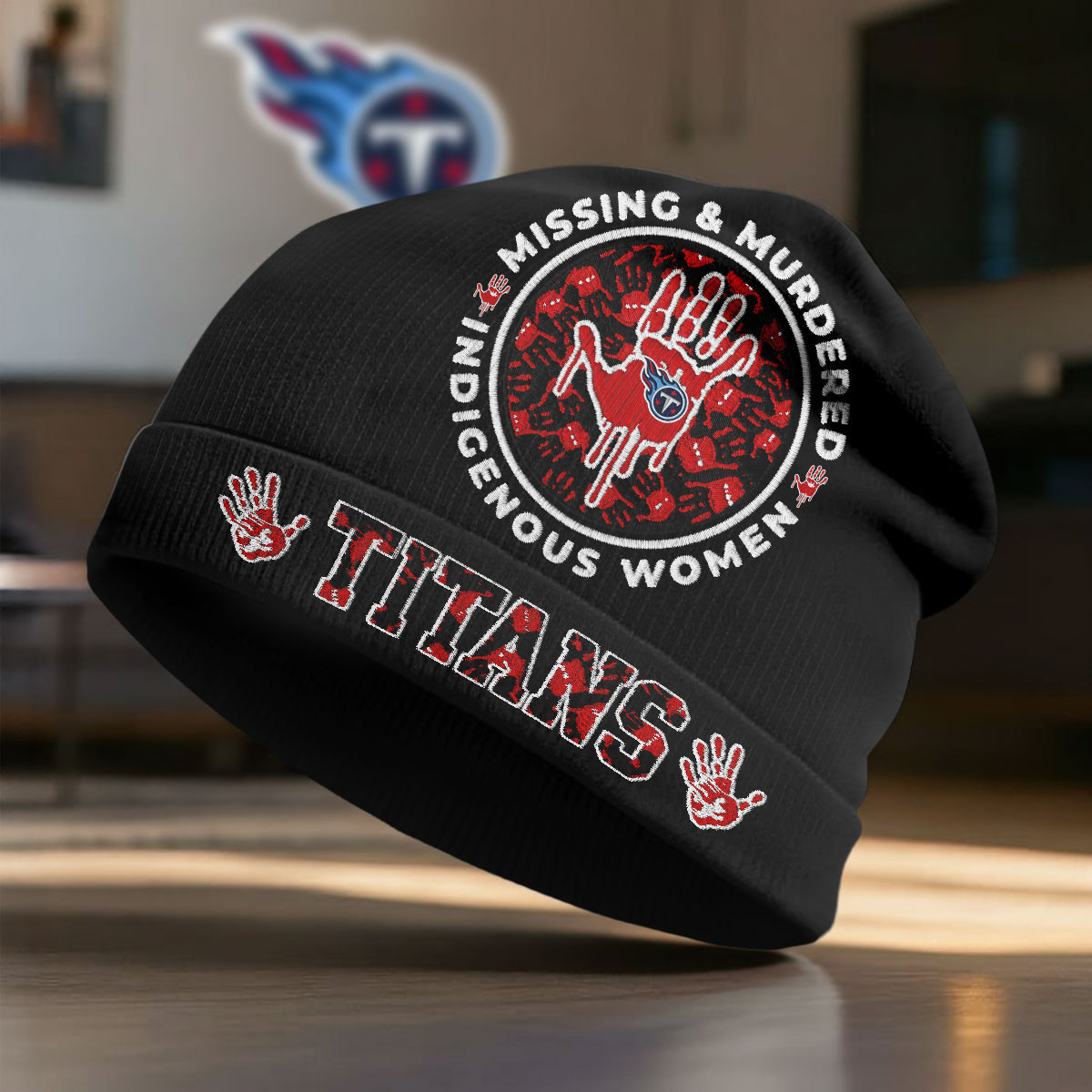 Tennessee Titans | Premium NFL MMIW Awareness Beanie Hat NY