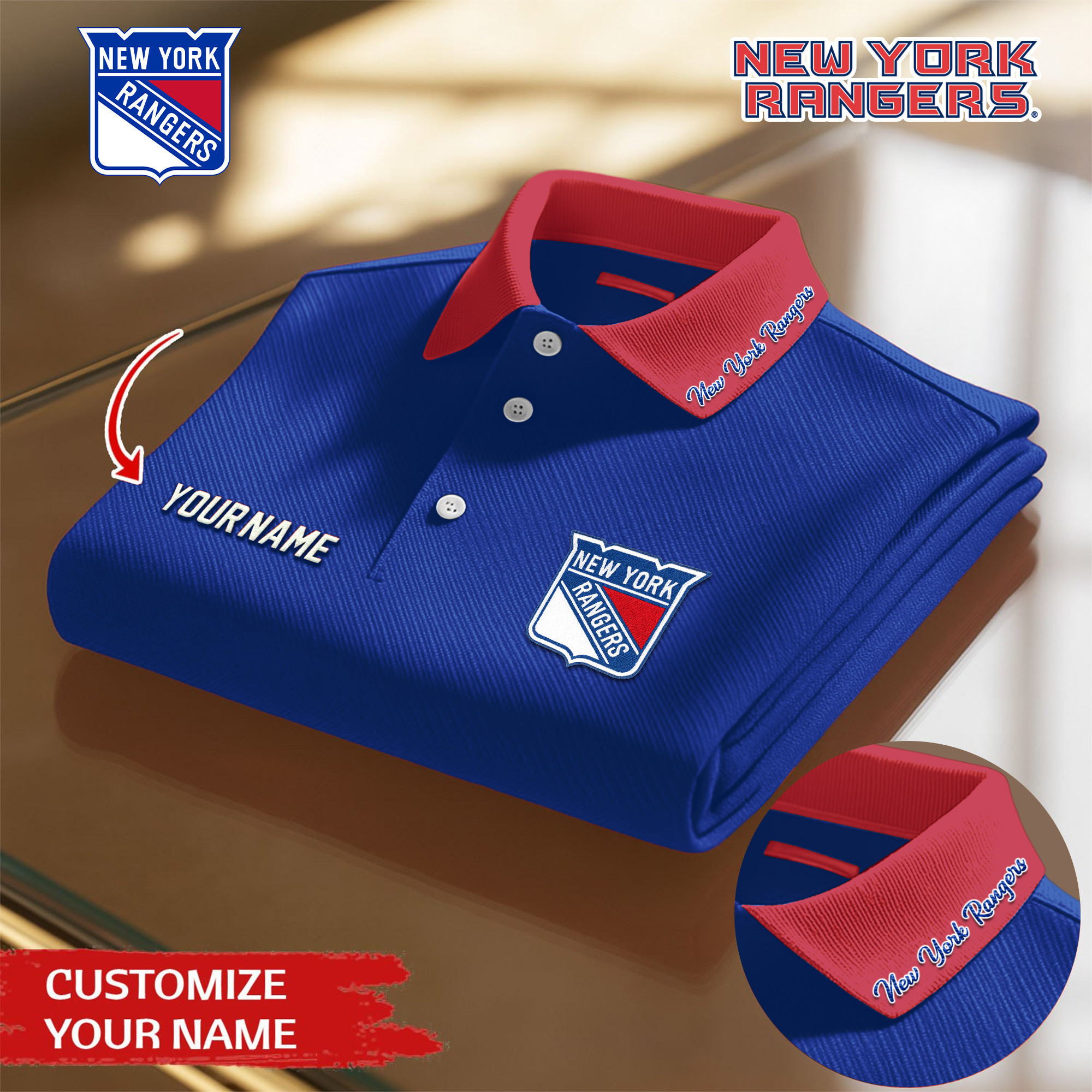 New York Rangers | Premium NHL Polo Shirt TD