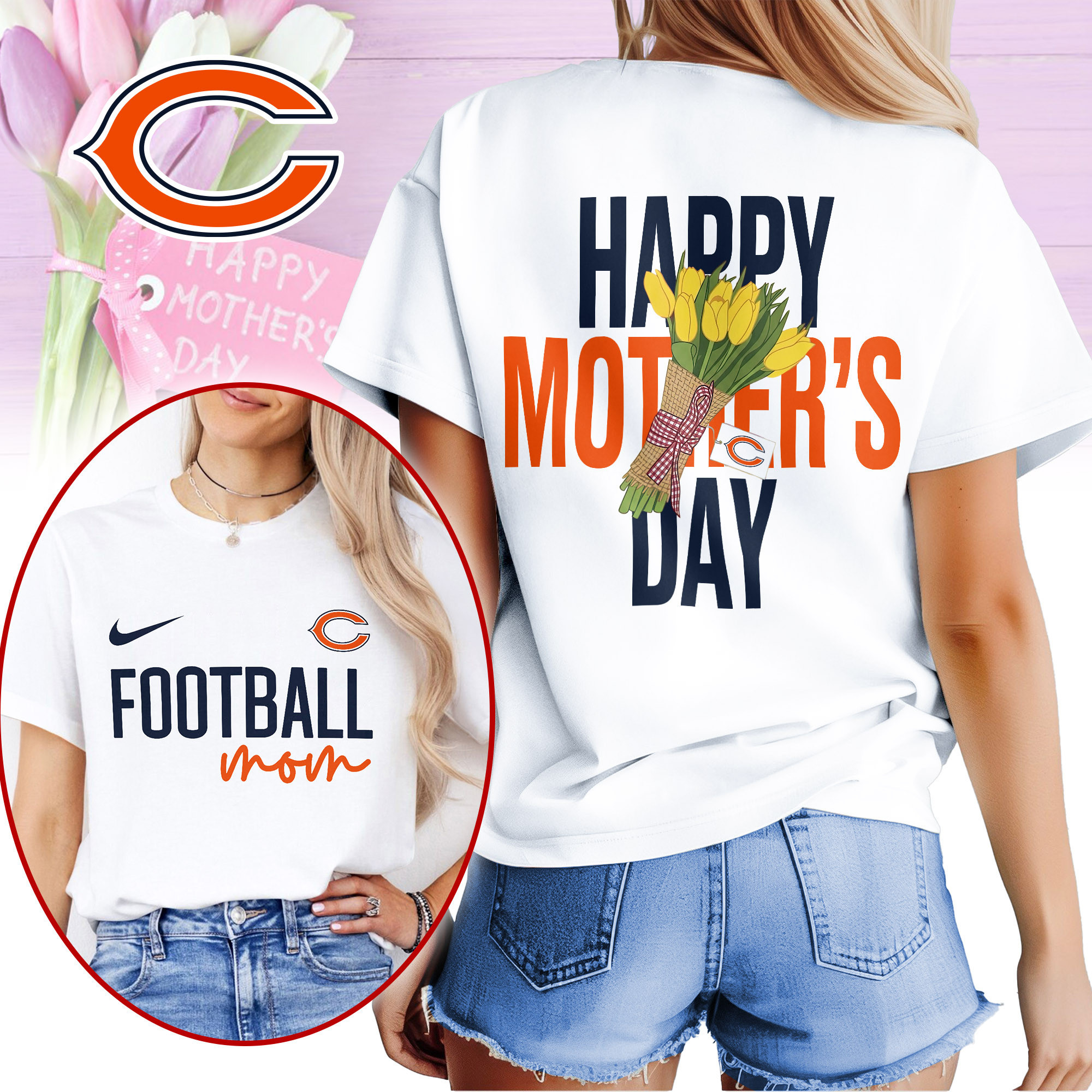 Chicago Bears | Premium NFL Happy Mother Day 3D Shirt NP