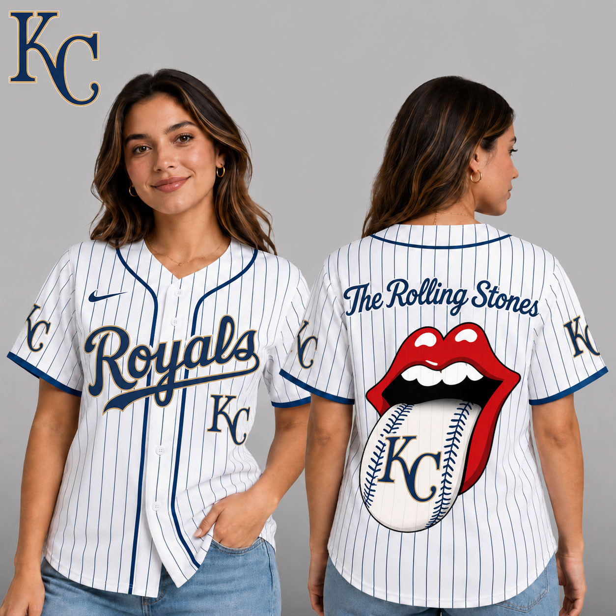 Kansas City Royals | Premium MLB The Rolling Stones Jersey Shirt TD