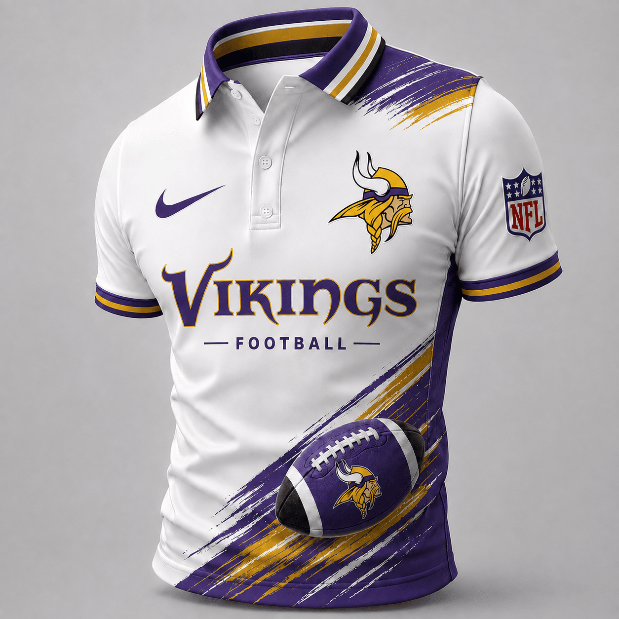 Minnesota Vikings | Premium NFL Dynamic Gridiron Style Polo TD