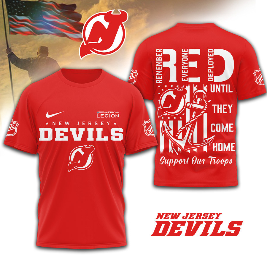 New Jersey Devils | Premium NHL Red Friday Shirt TD
