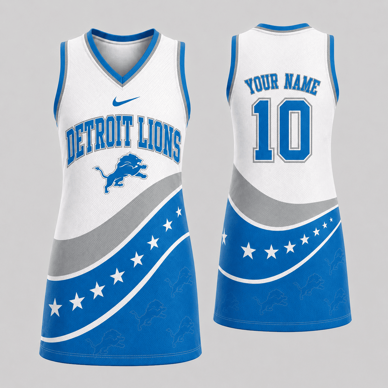 Detroit Lions | Premium NFL Bold Team Pride Women Jersey Dress TD