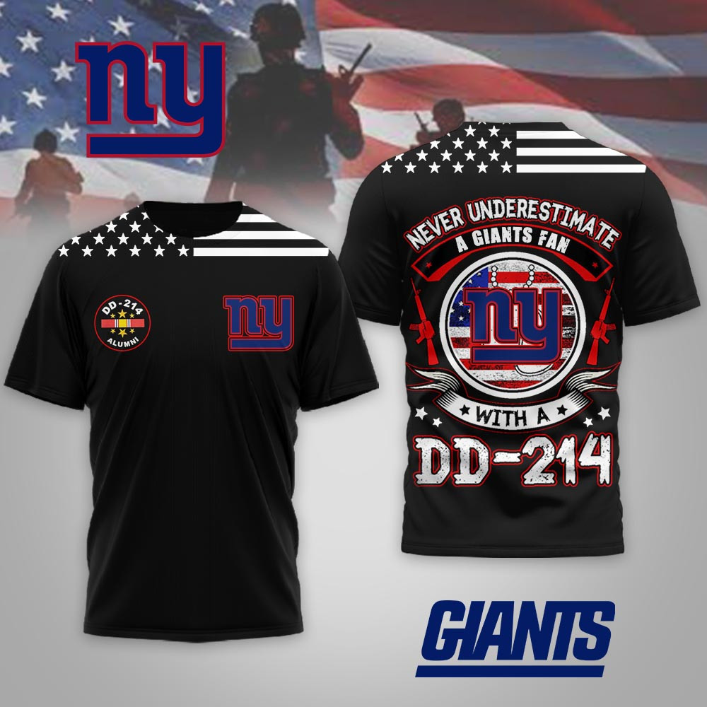 New York Giants | Premium NFL DD-214 Alumni 3D Shirt MM