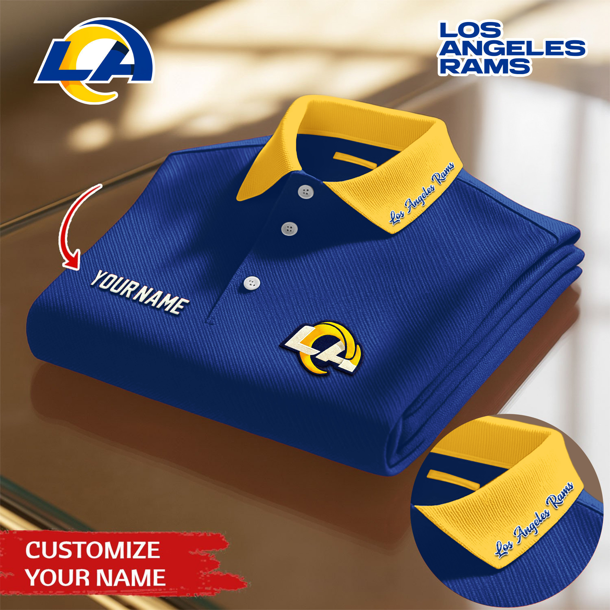 Los Angeles Rams | Premium NFL Polo Shirt TD