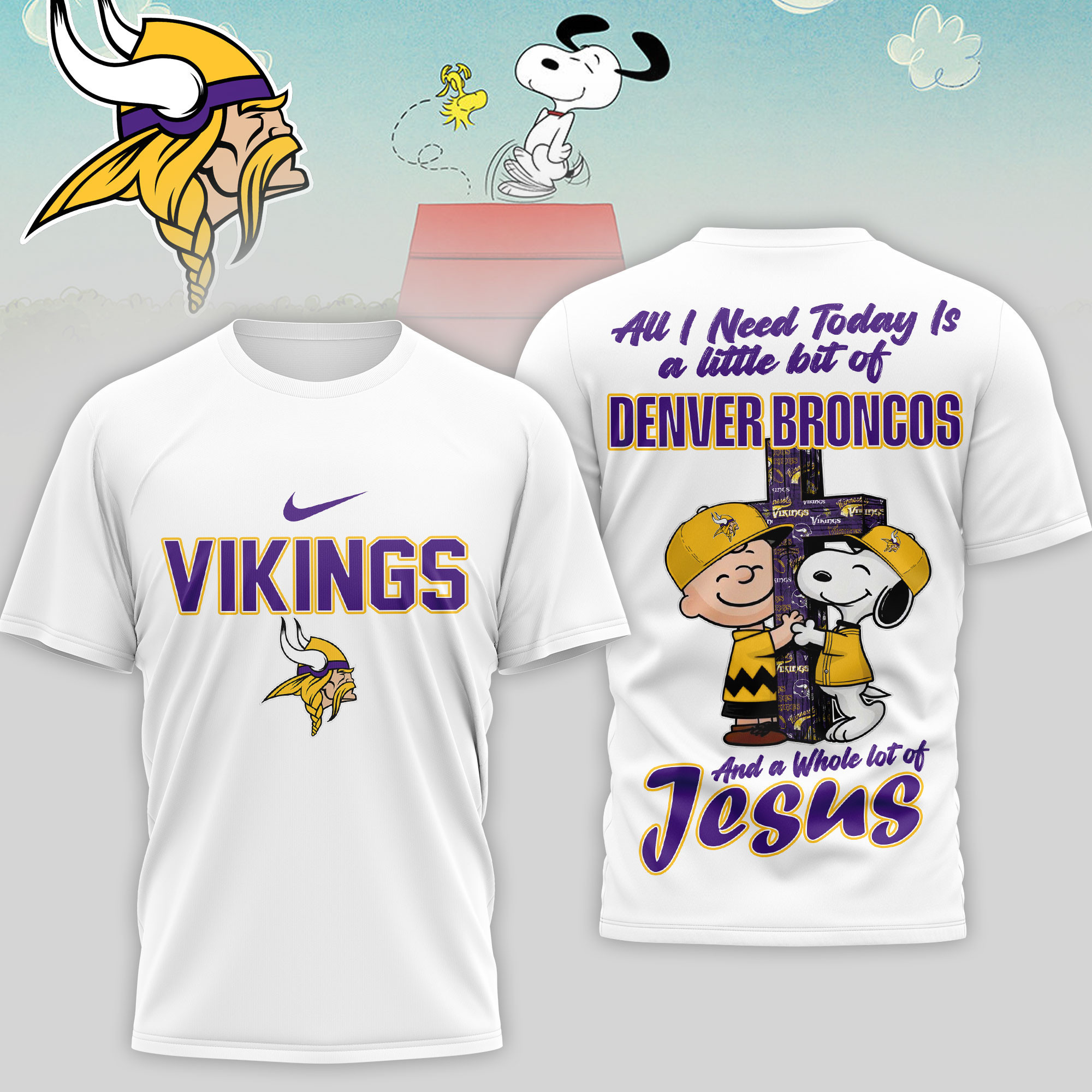 Minnesota Vikings | Premium NFL League Blessing 3D Shirt NTH1