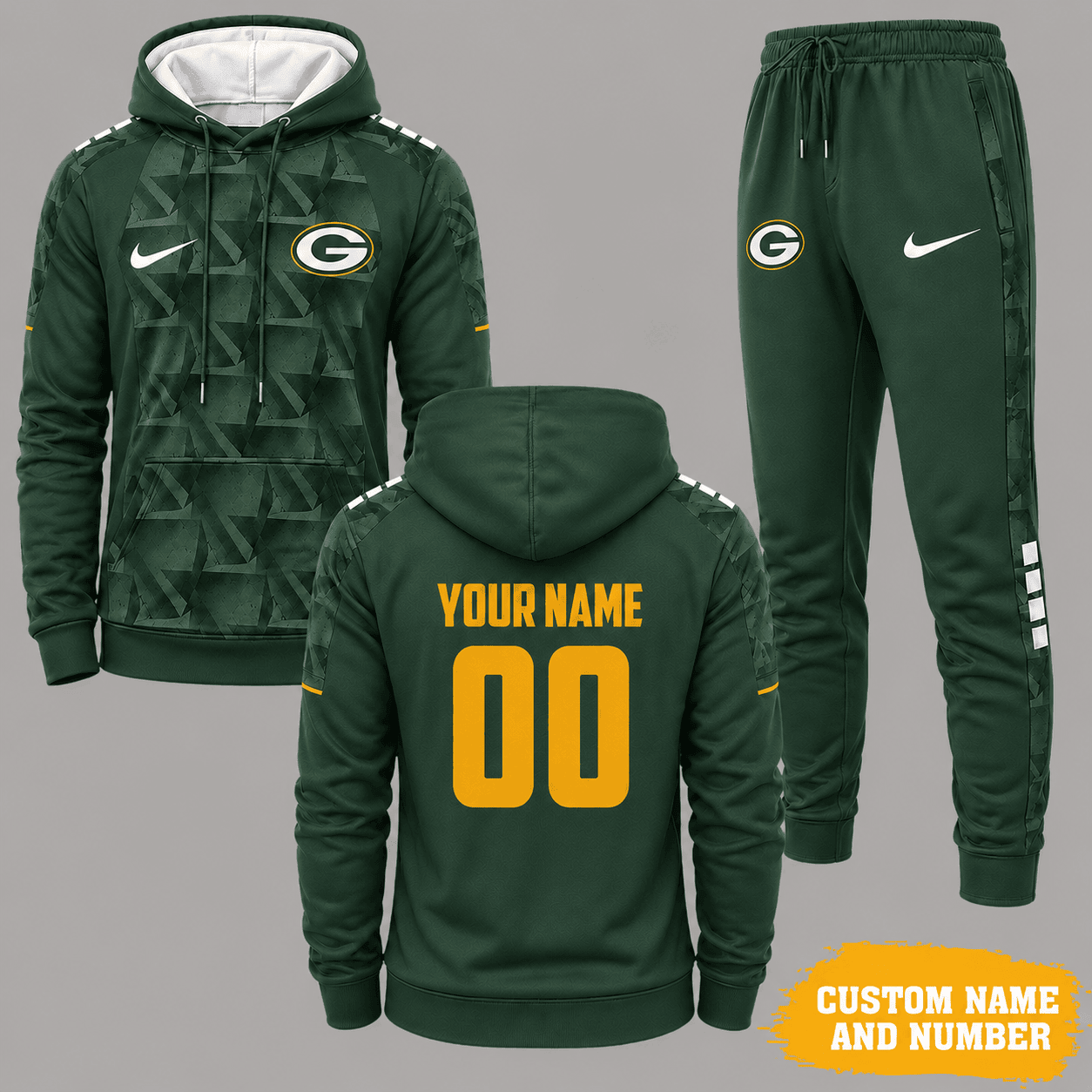 Green Bay Packers | Premium NFL Game Day Hoodie Jogger Set NY