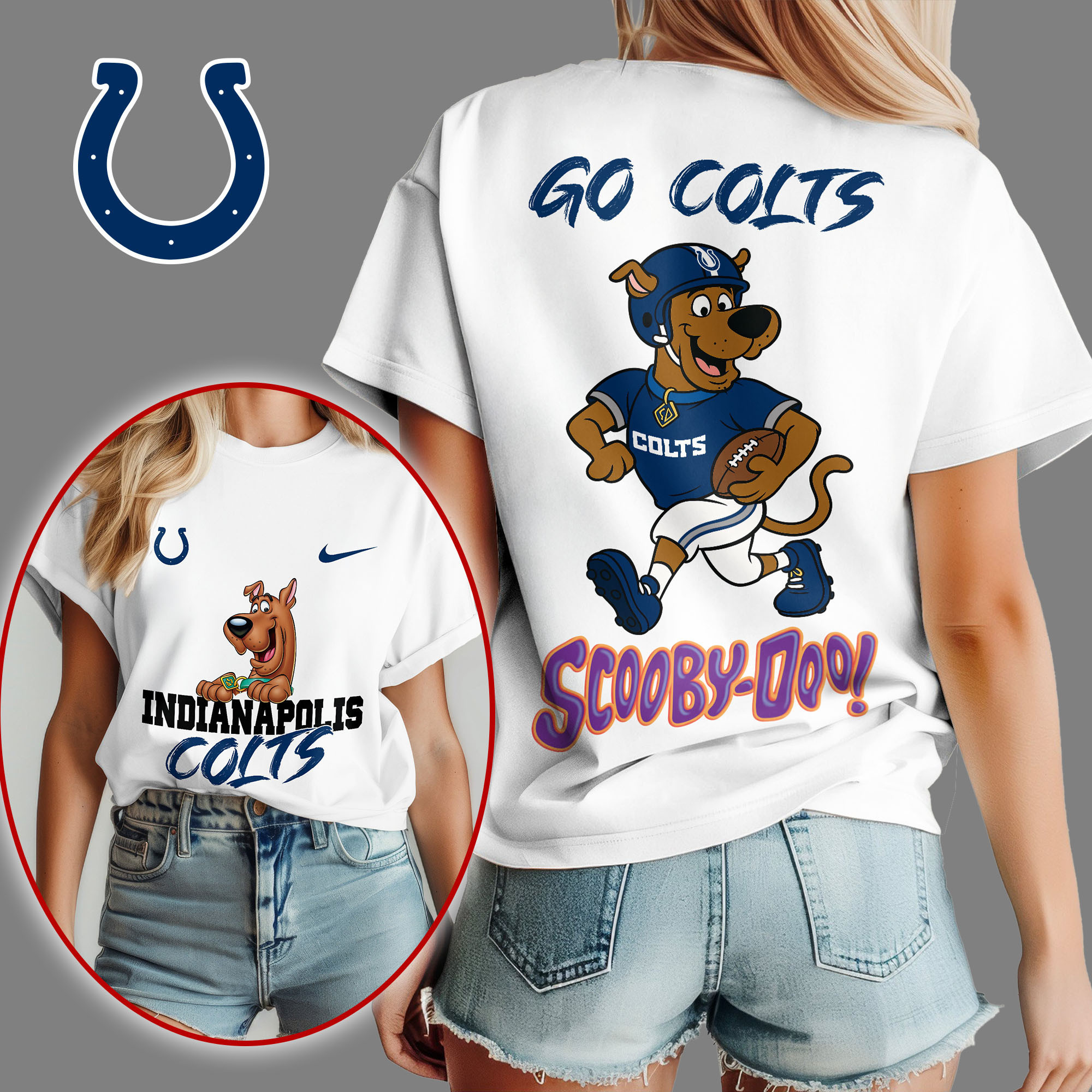Indianapolis Colts | Premium NFL Scooby-Doo Fan Women's Shirt NY