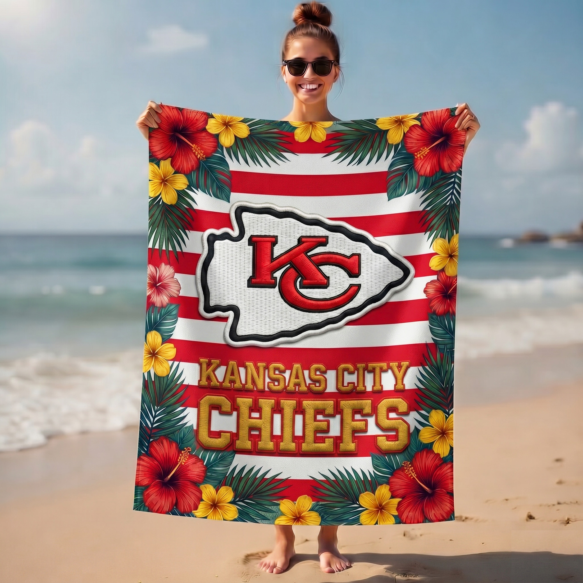 Kansas City Chiefs | Premium NFL Tropical Beach Towel NY