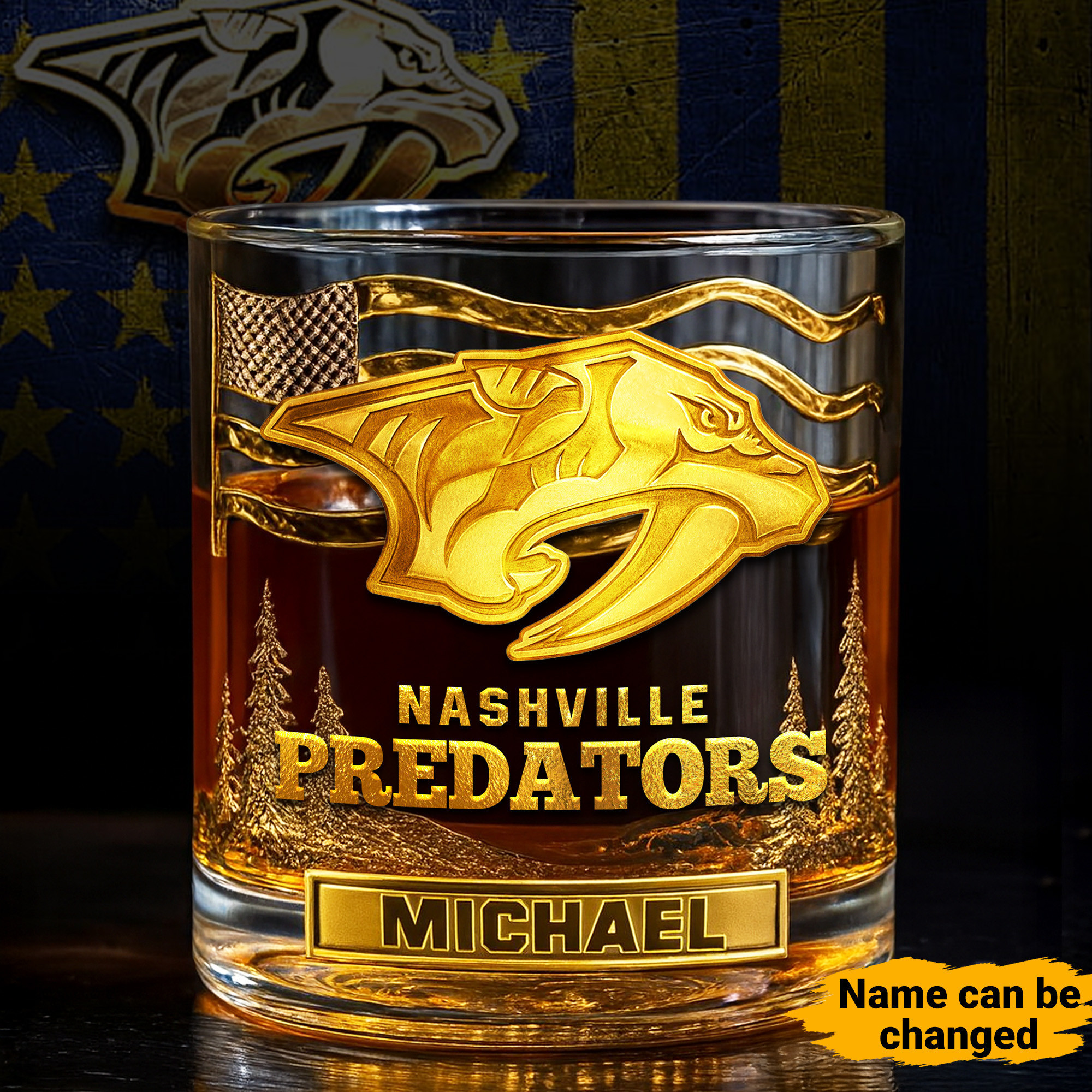Nashville Predators | NHL Whiskey Glass TD