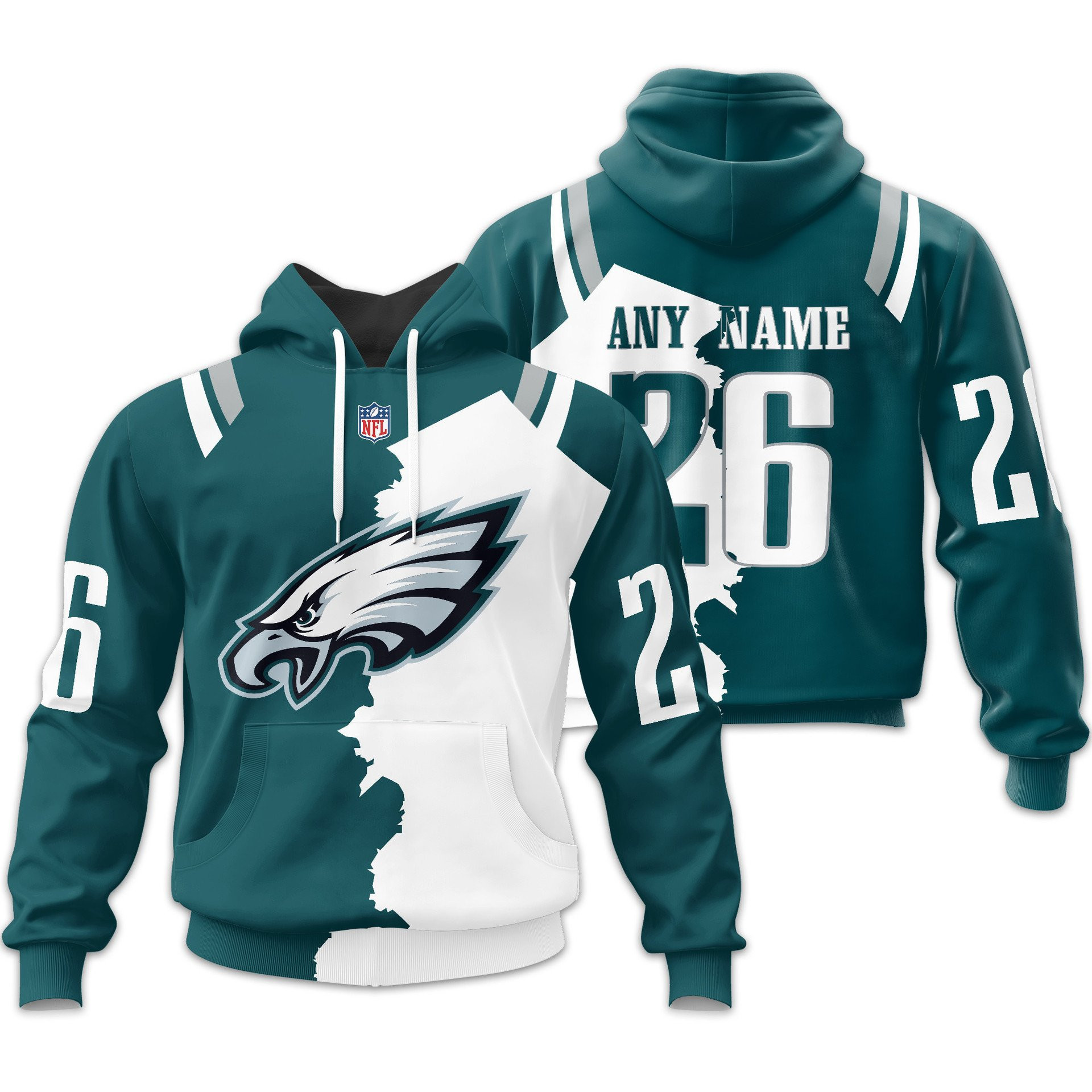 Philadelphia Eagles | Premium NFL Home Mix Away Hoodie TD