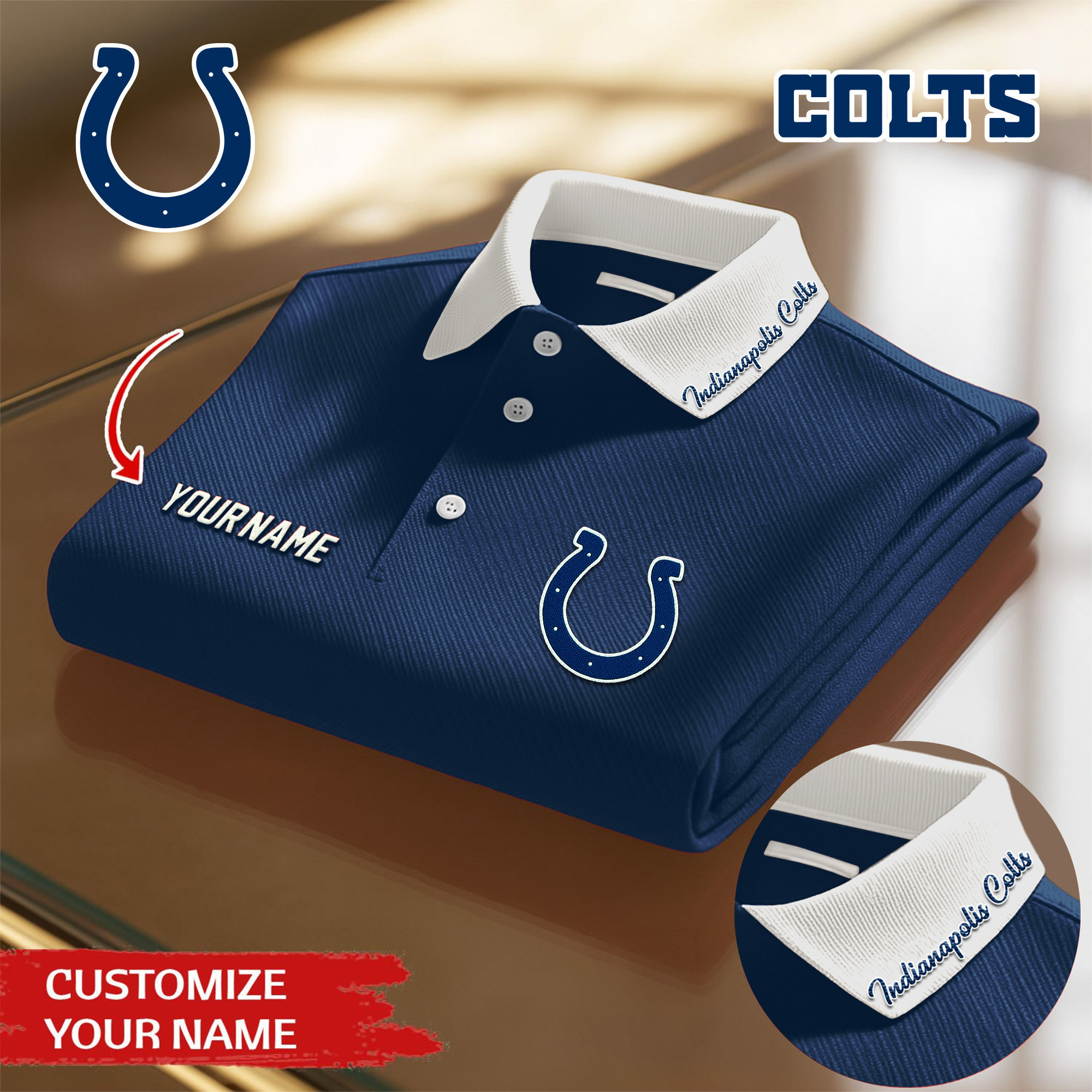 Indianapolis Colts | Premium NFL Polo Shirt TD