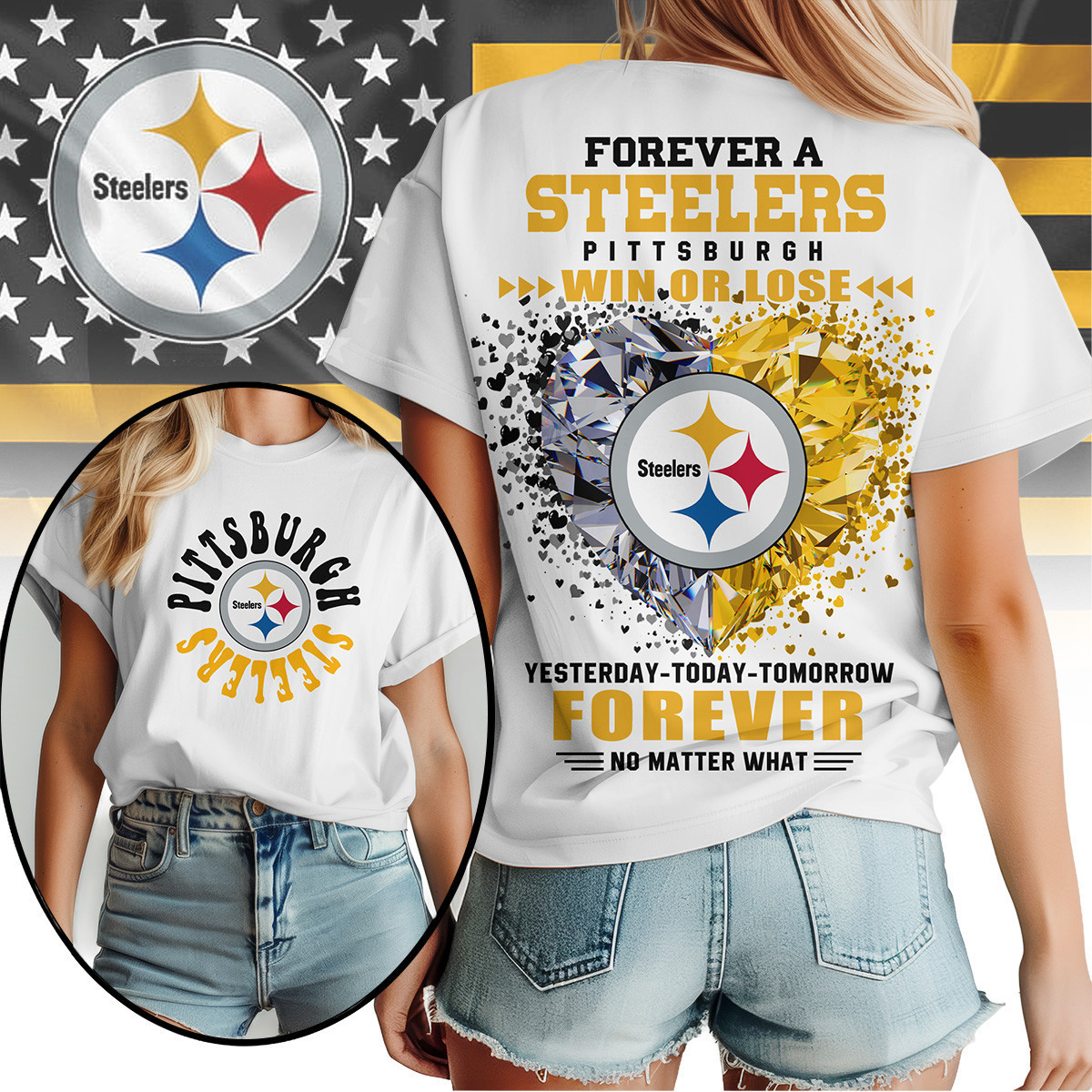 Pittsburgh Steelers | Premium NFL Win or Lose Always Loyal Women's Shirt NY