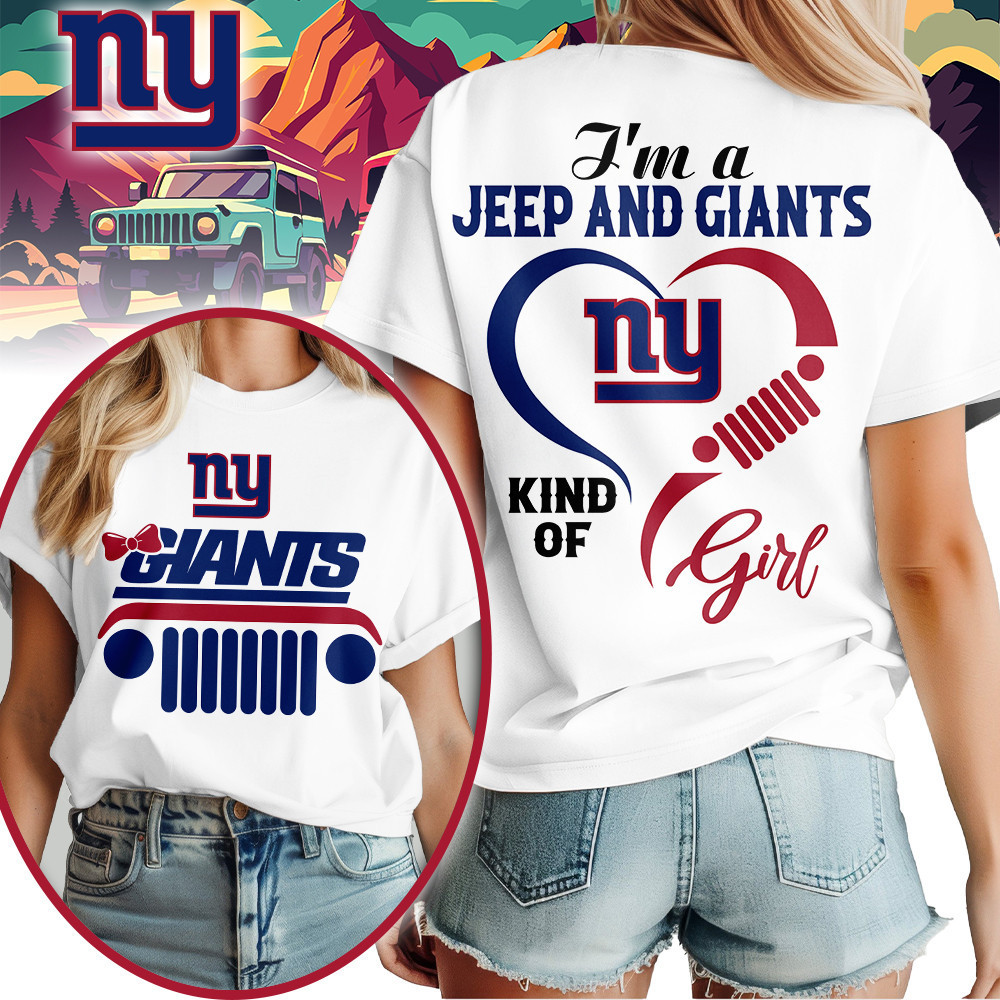 New York Giants | Premium NFL Jeep Girl Women's Shirt TD