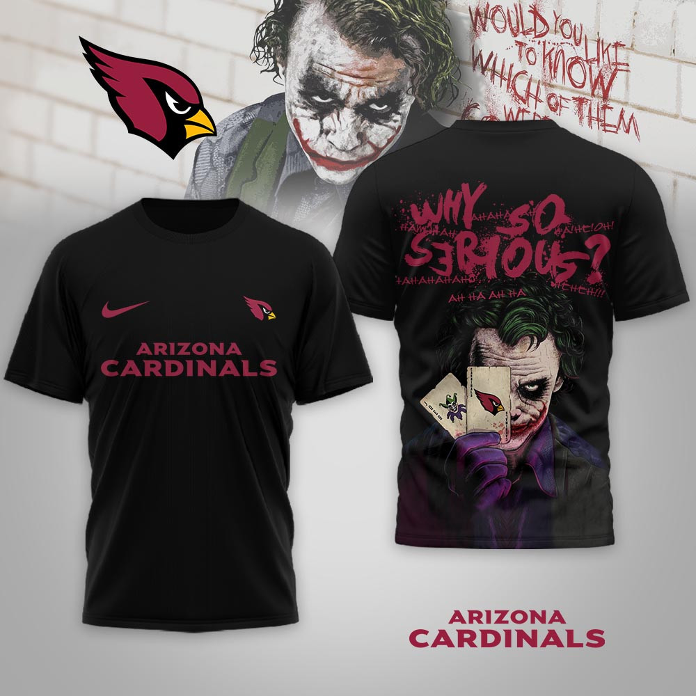 Arizona Cardinals | Premium NFL Joker Why So Serious 3D Shirt NP