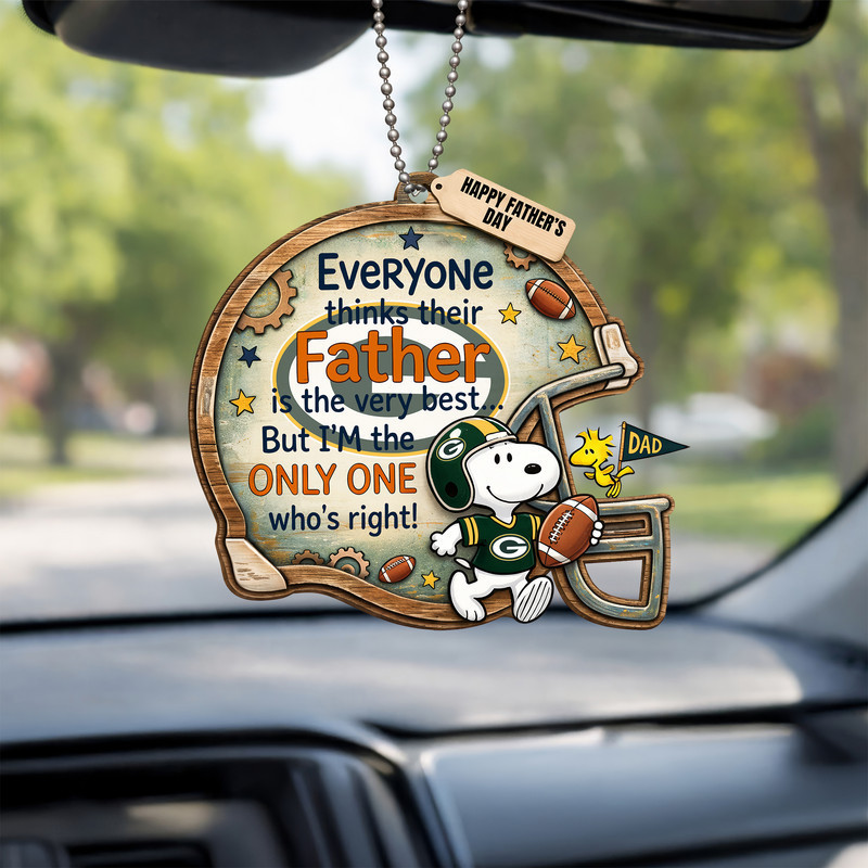 Green Bay Packers | Premium NFL Father Day Car Hanging Ornament HY
