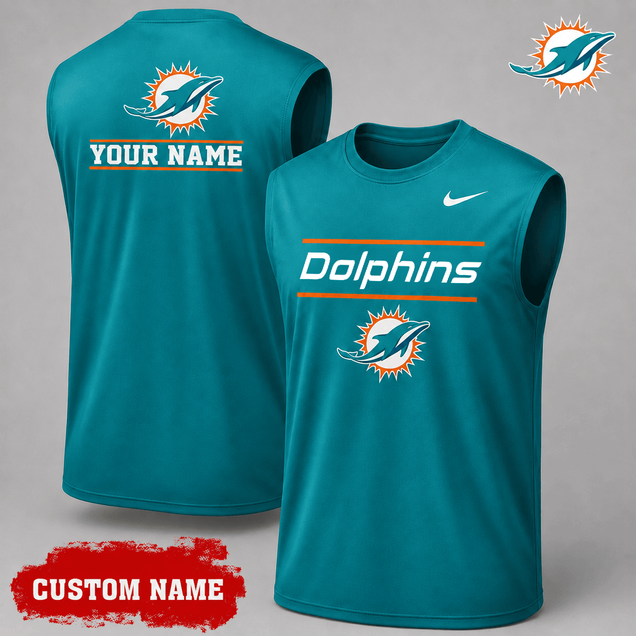 Miami Dolphins| Premium NFL Personalized Game Ready Tank Top NY