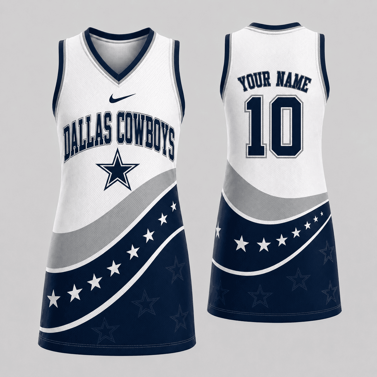 Dallas Cowboys | Premium NFL Bold Team Pride Women Jersey Dress TD