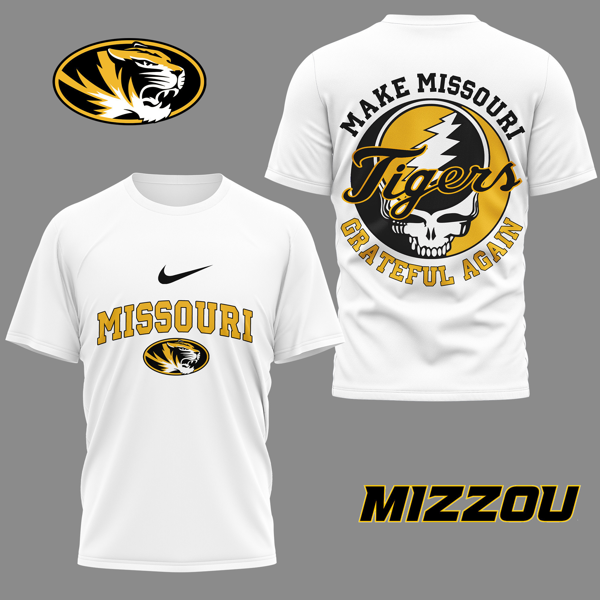 Missouri Tigers | Premium NCAA Grateful Game Day 3D Shirt NY