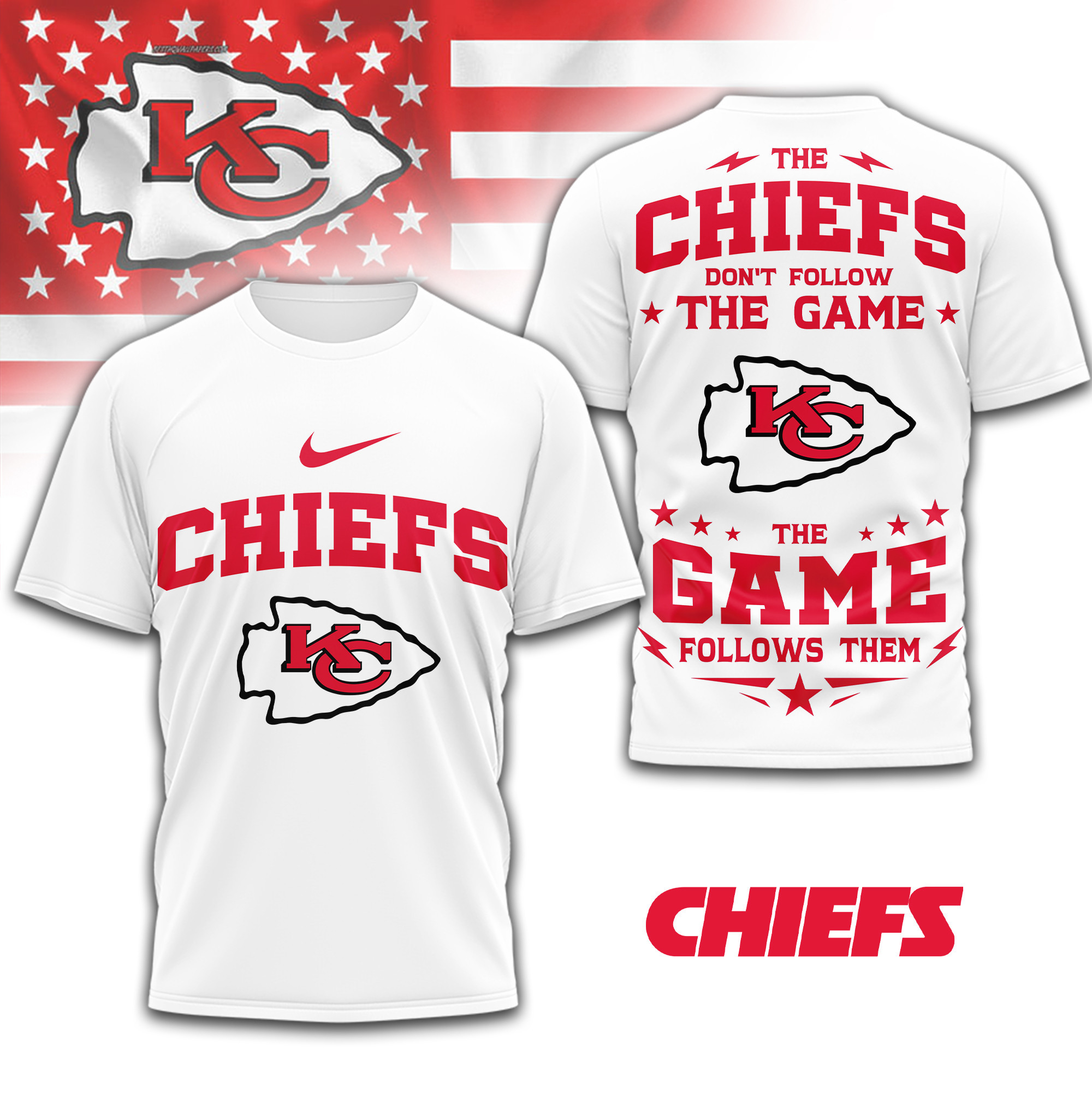Kansas City Chiefs | Premium NFL Rule The Field 3D Shirt TD