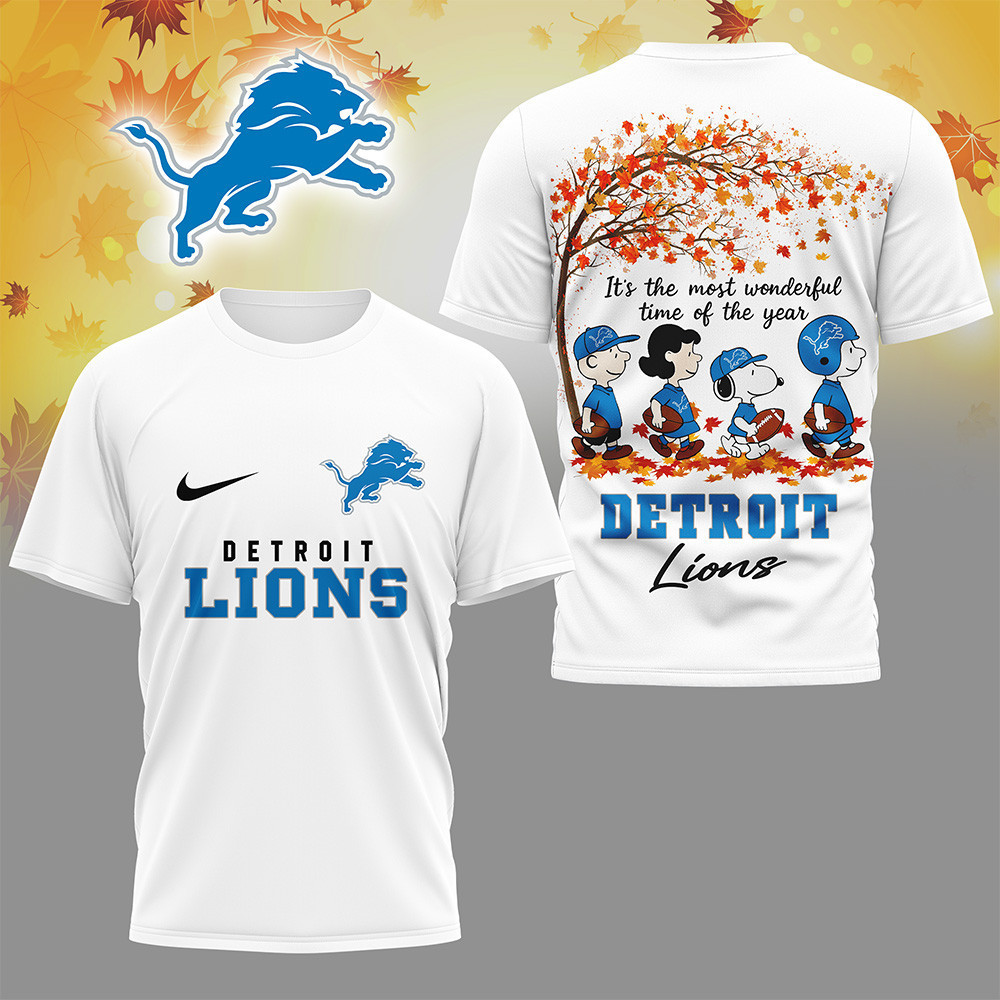 Detroit Lions | Premium NFL Fall Season 3D Shirt HI