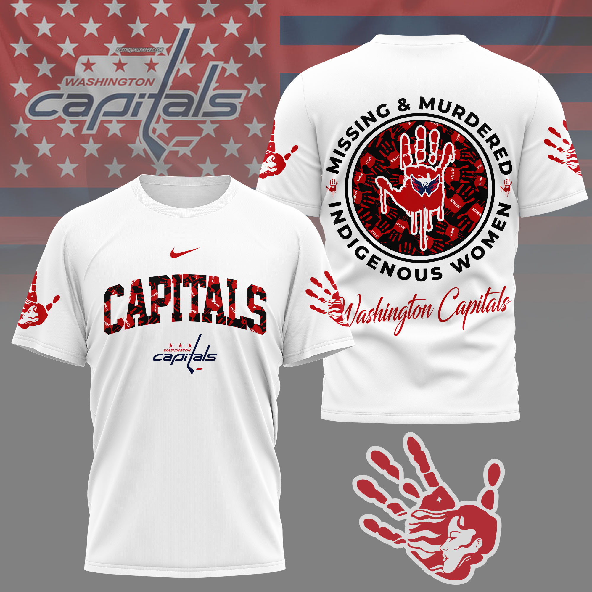 Washington Capitals | Premium NHL MMIW Awareness 3D Shirt NY
