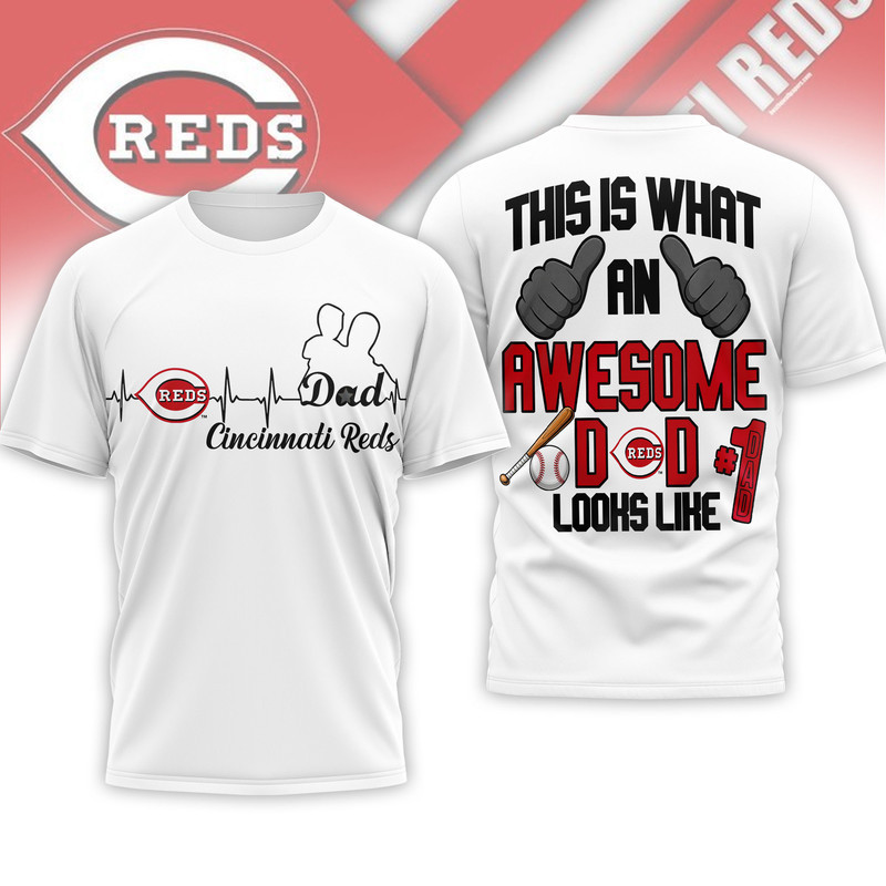 Cincinnati Reds | Premium MLB Father Day Awesome Dad 3D Shirt HY