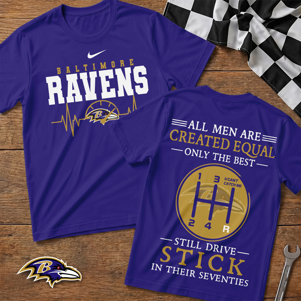 Baltimore Ravens | Premium NFL Highspeed Heartbeat T-Shirt TD