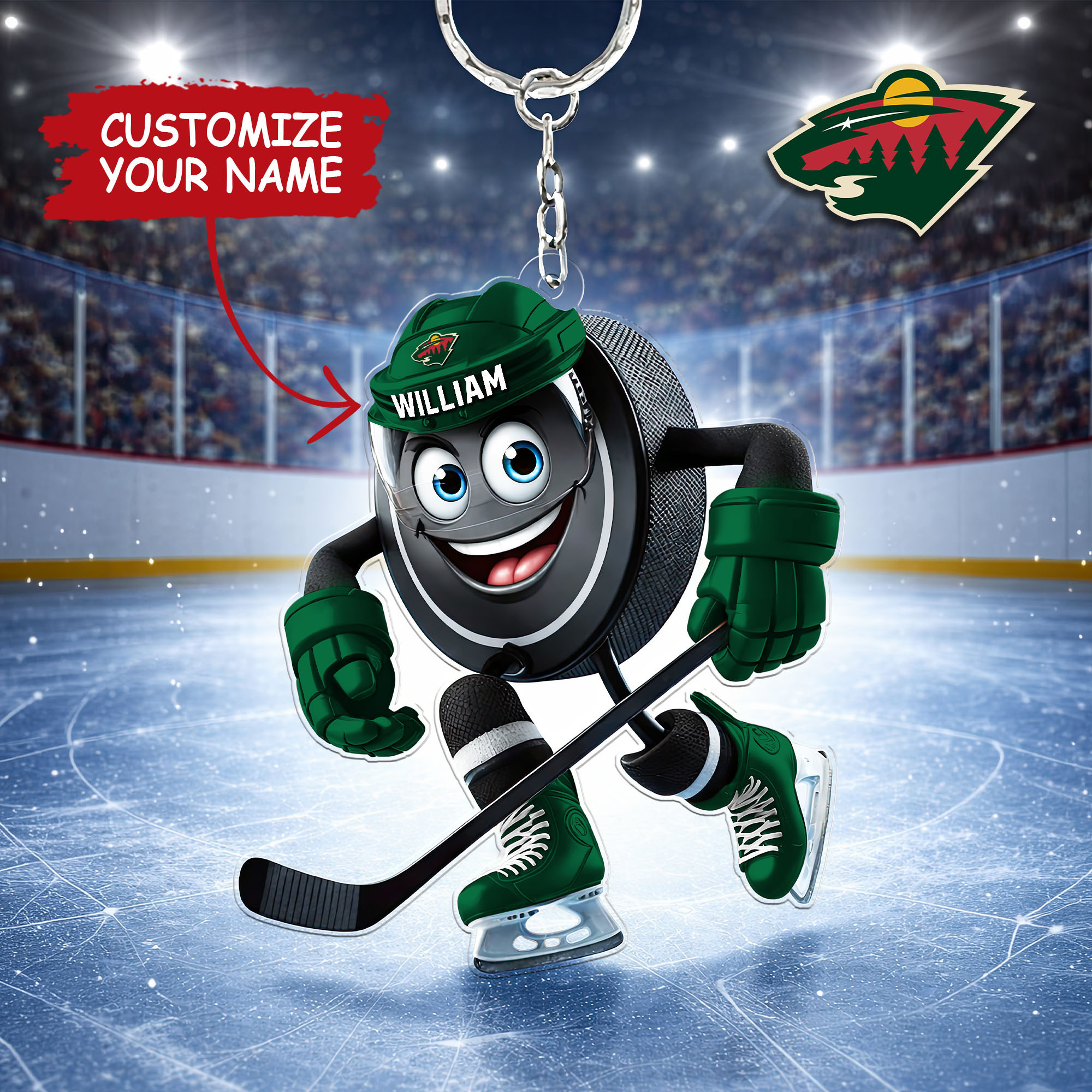 Minnesota Wild | Premium NHL Game Day Keychain NY
