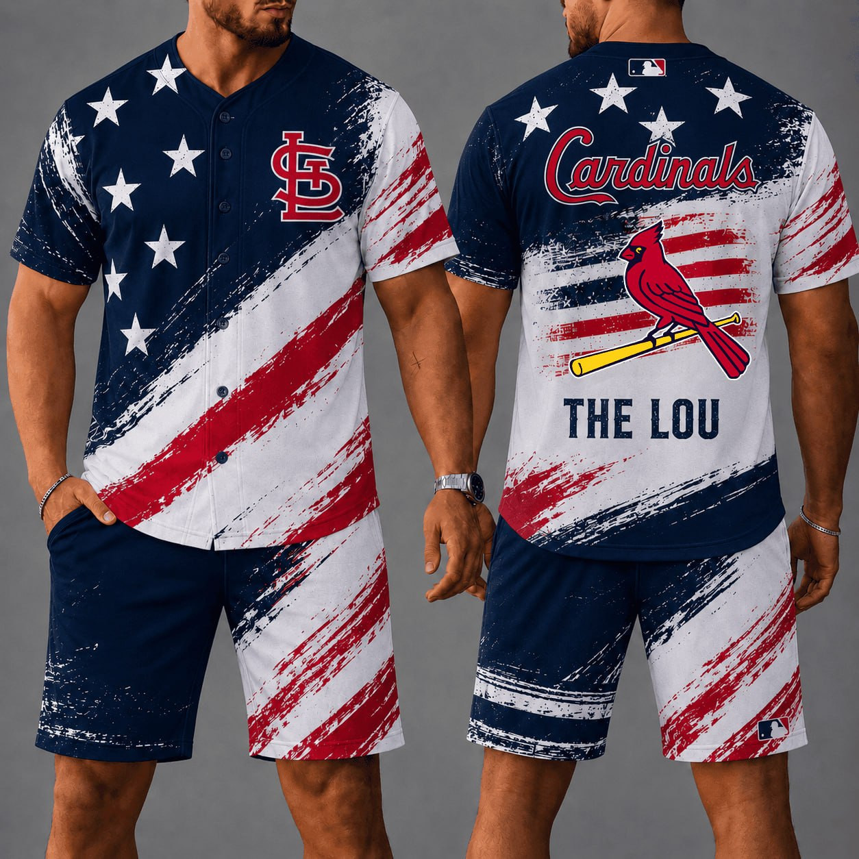 St. Louis Cardinals | Premium MLB Star Spirit Jersey Shorts Set