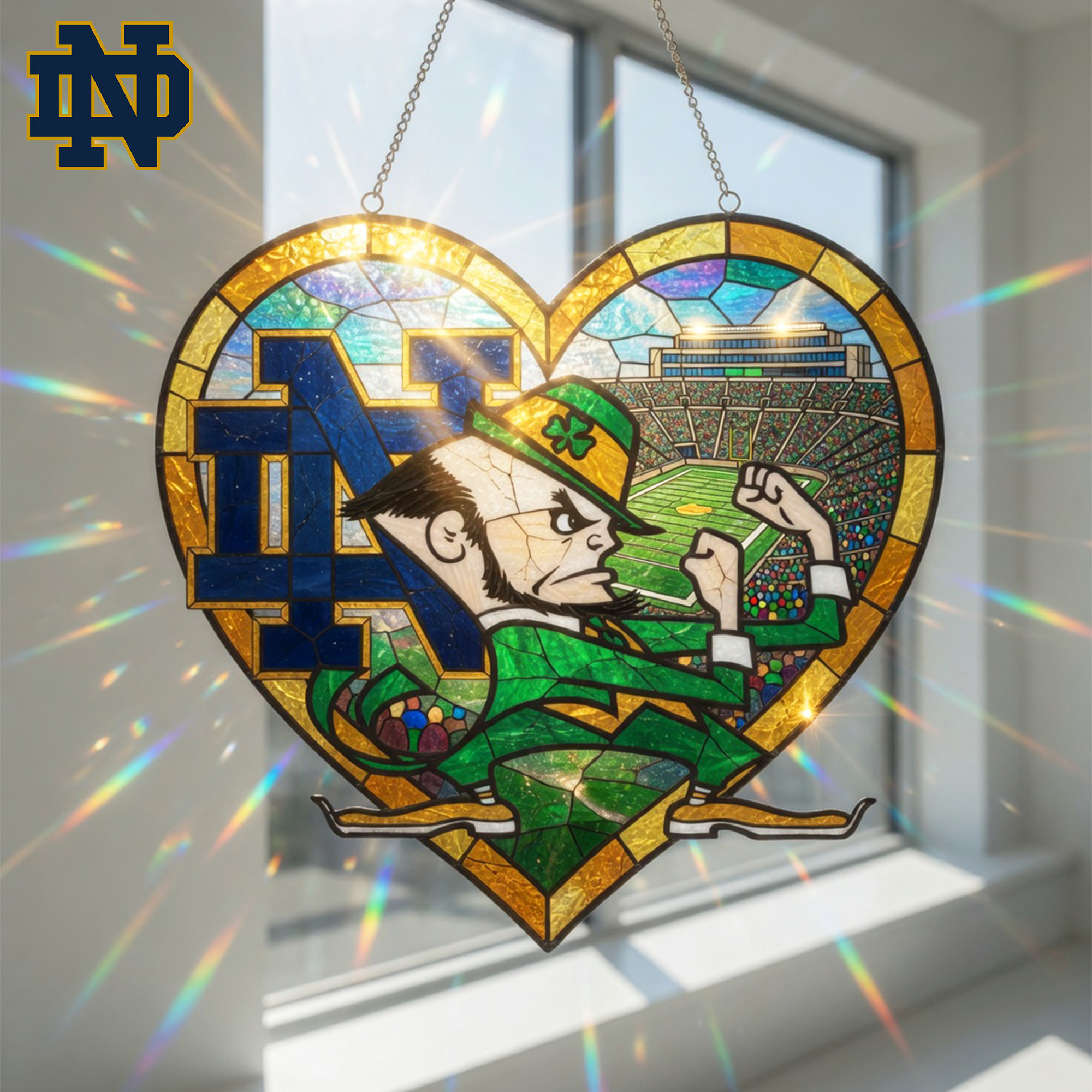 Notre Dame Fighting Irish | Premium NCAA Game Day Suncatcher NY