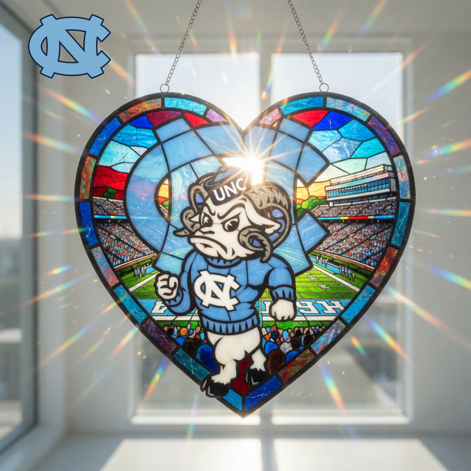 North Carolina Tar Heels | Premium NCAA Game Day Suncatcher NY