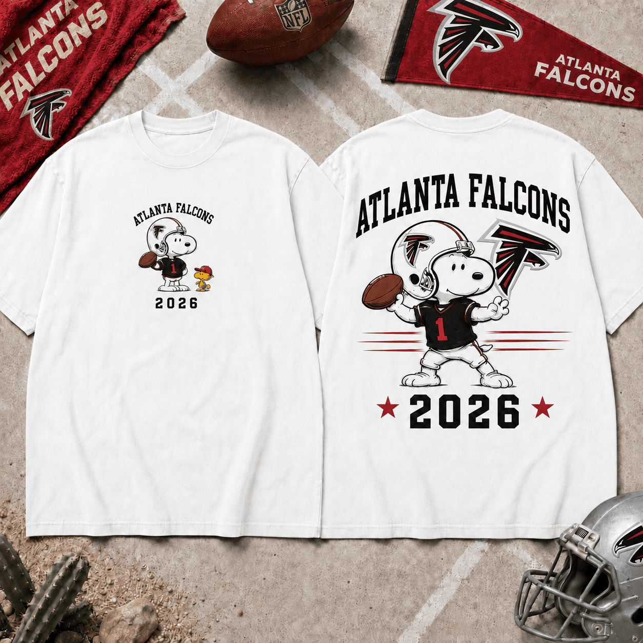 Atlanta Falcons | Premium Snoopy NFL Football 2026 3D Shirt For Football Fans NNK