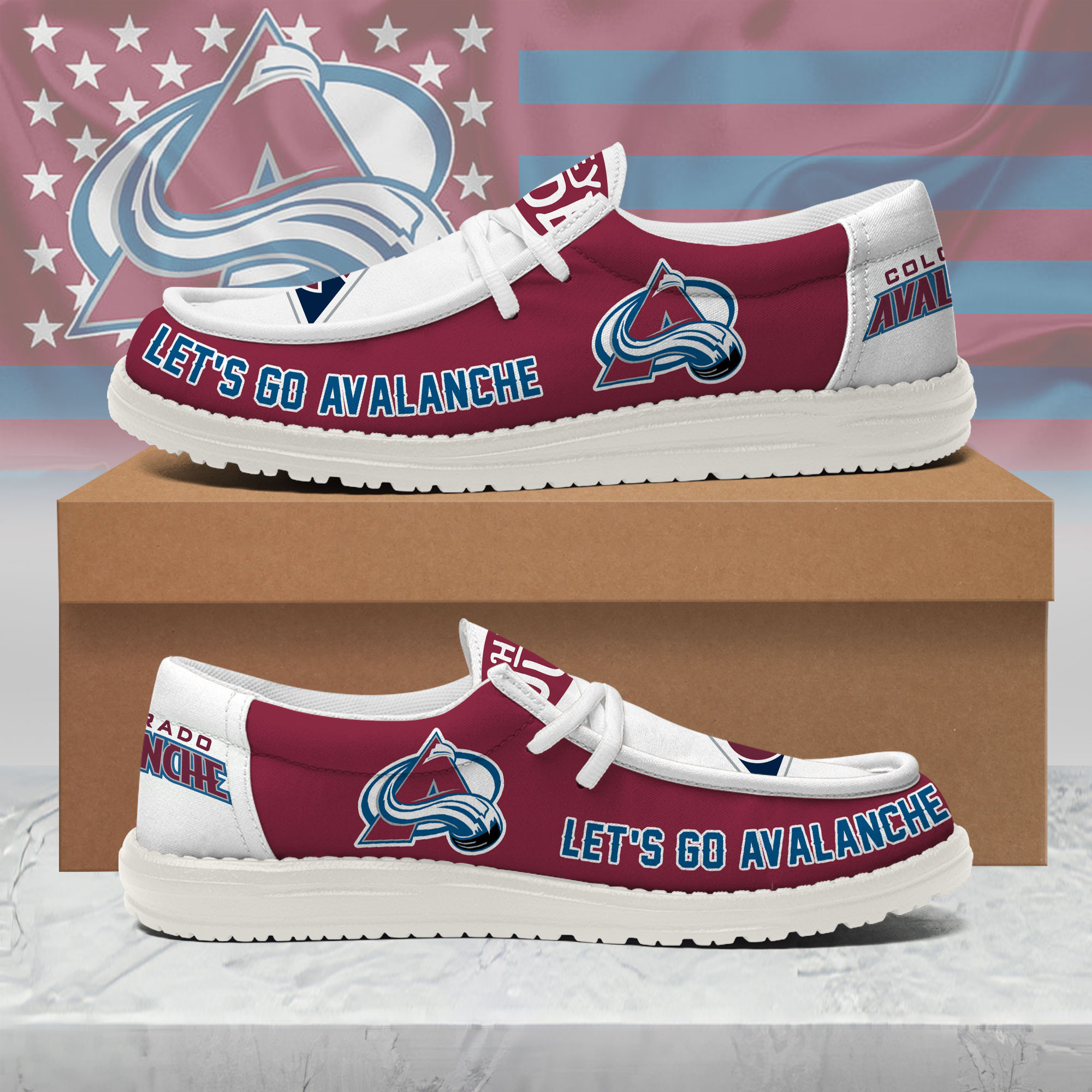 Colorado Avalanche | Premium NHL Fan Pride Loafer Shoes NY