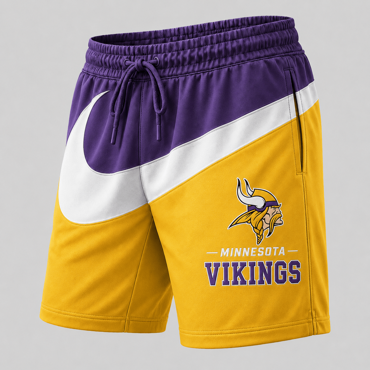Minnesota Vikings | Premium NFL Swoosh Sports Shorts for Loyal Fans TD