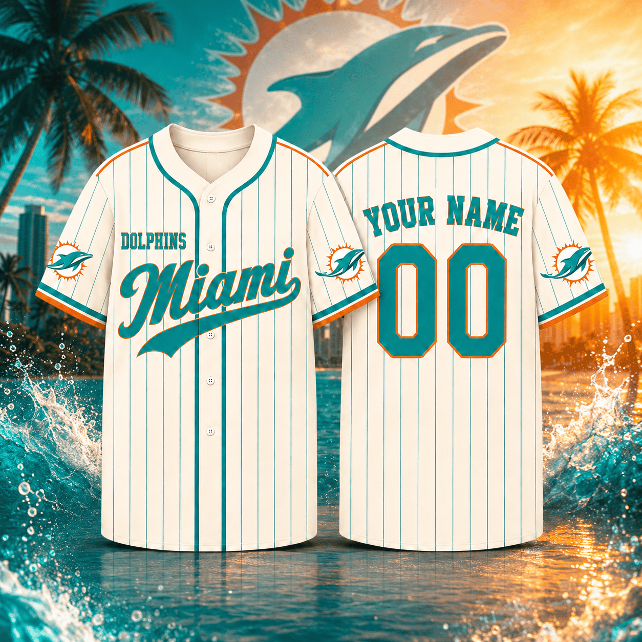 Miami Dolphins | Premium NFL Personalized Game Day Jersey NNK