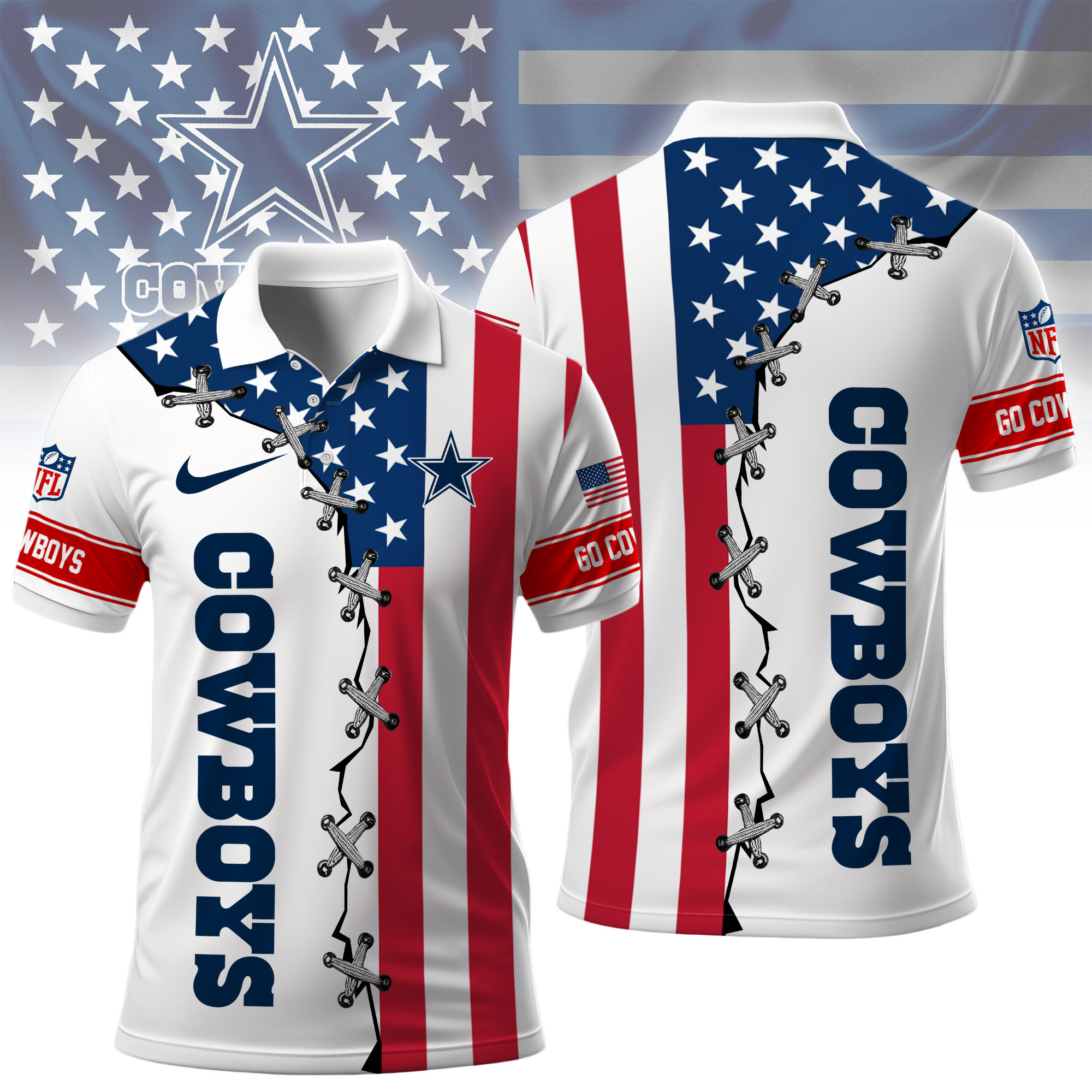 Dallas Cowboys | Premium NFL Freedom American Polo NY
