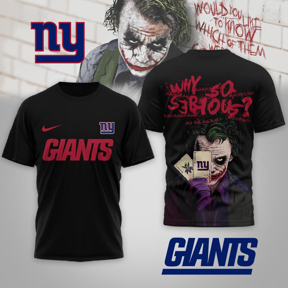 New York Giants | Premium NFL Joker Why So Serious 3D Shirt NP