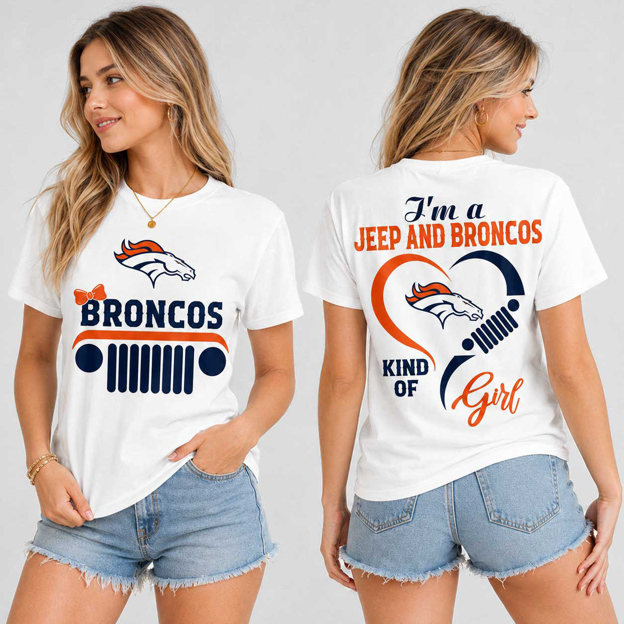 Denver Broncos | Premium NFL Jeep Fan Passion T-Shirt TD