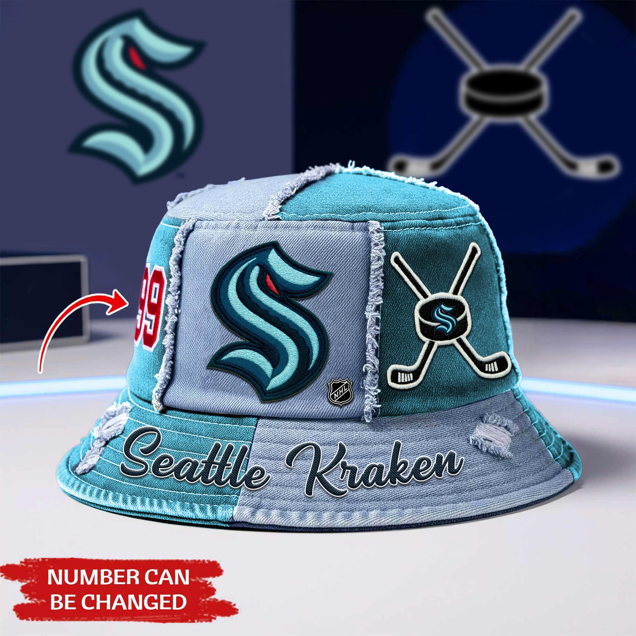 Seattle Kraken | Premium NHL Bucket Hat TD
