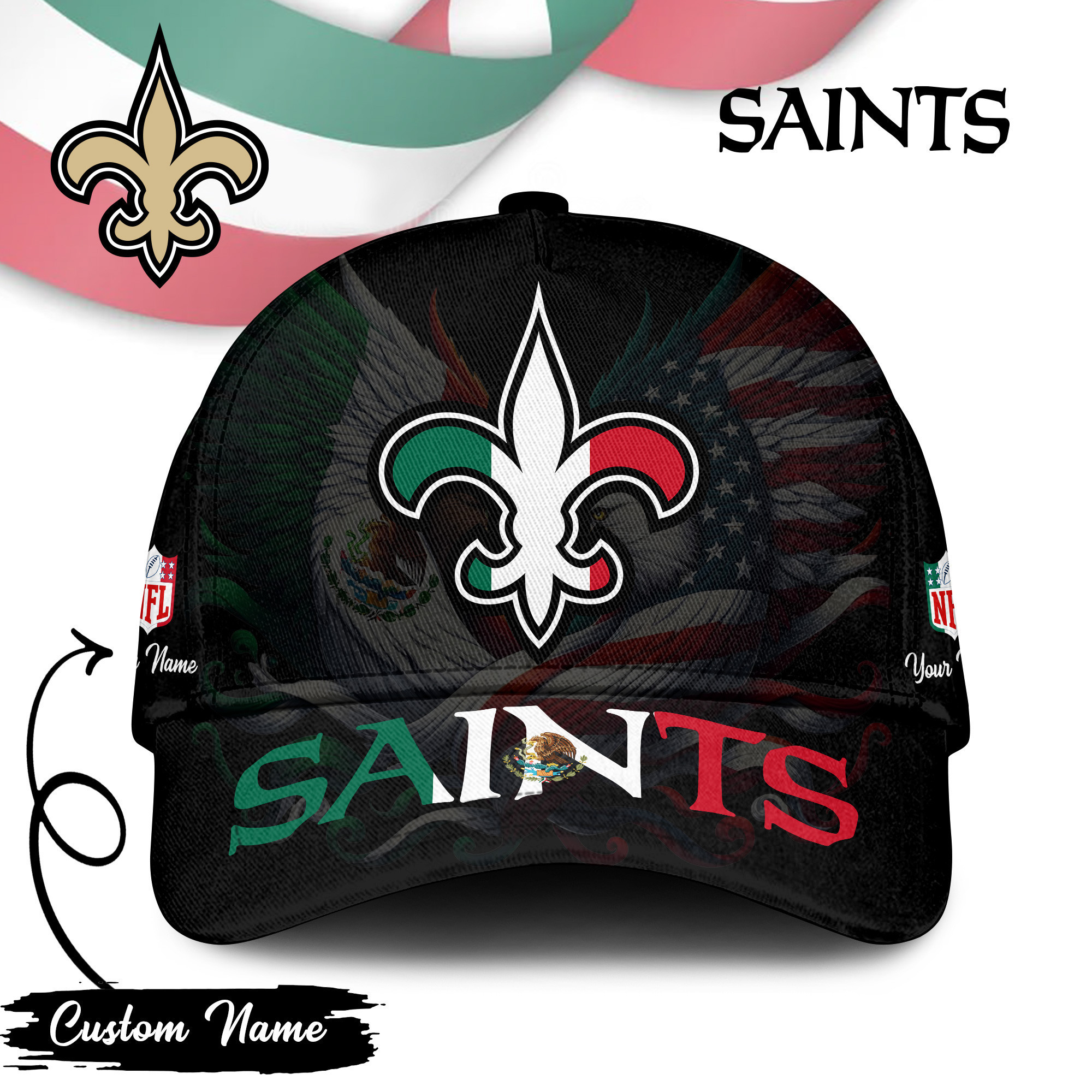 New Orleans Saints | PREMIUM CLASSIC CAP NFL MEXICAN TD